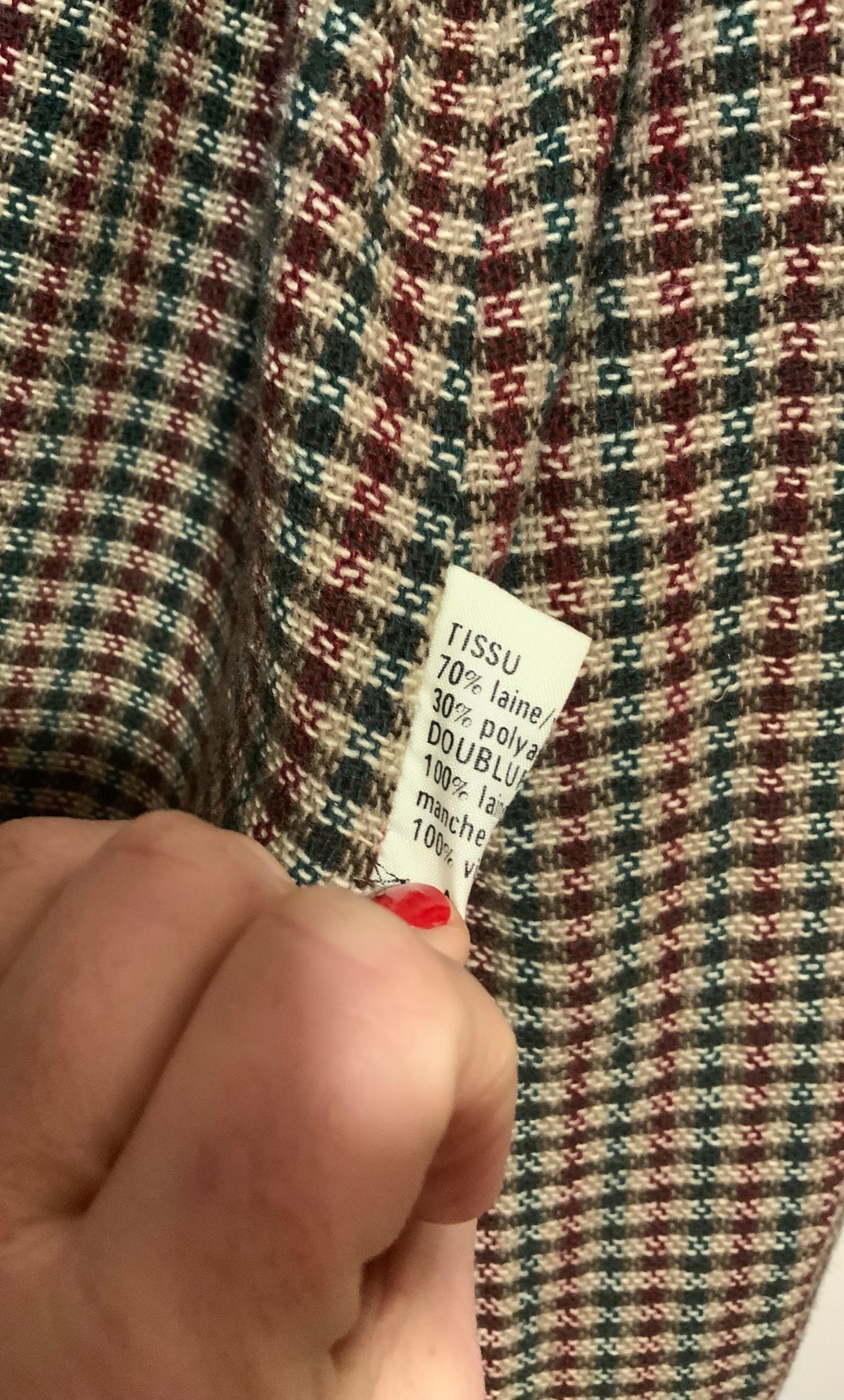 Superbe Manteau Kaki Loden Vintage Bulgarie