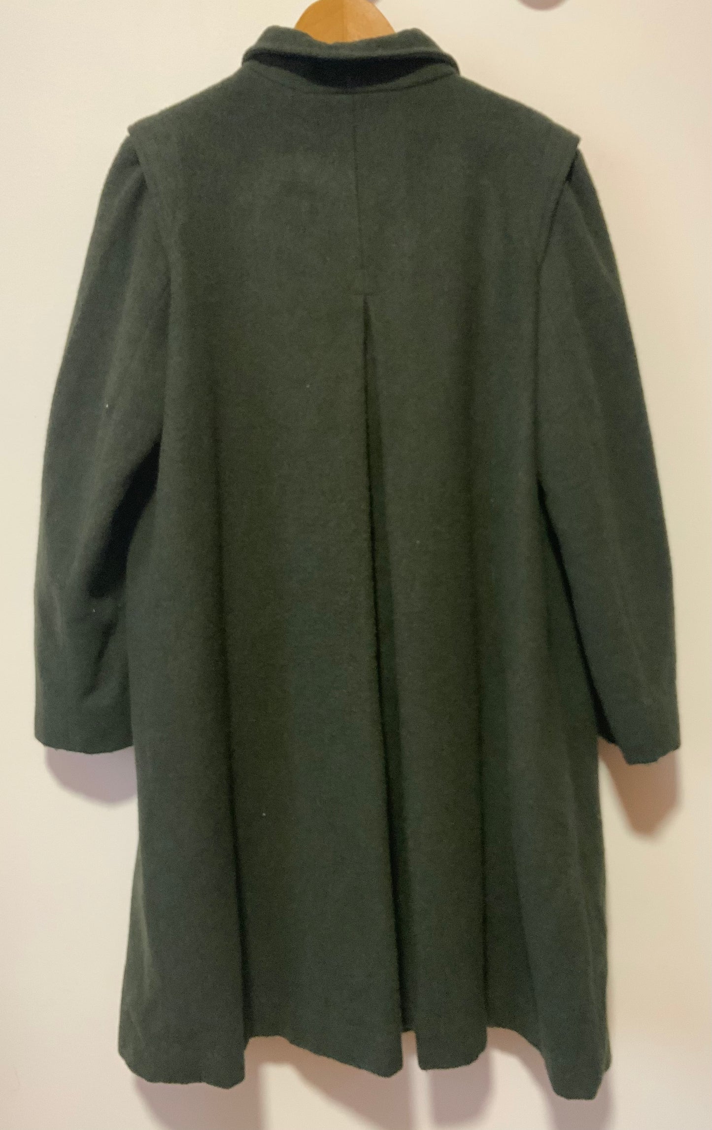 Superbe Manteau Kaki Loden Vintage Bulgarie