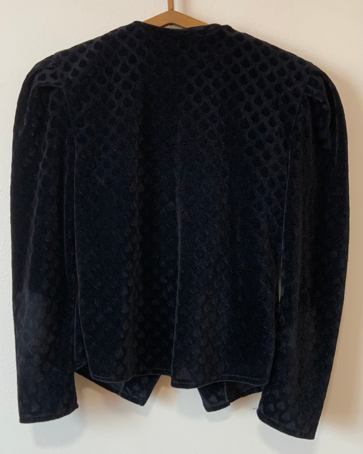 Veste impressionnante croisée Velours et EPaulettes Vintage 1980 France