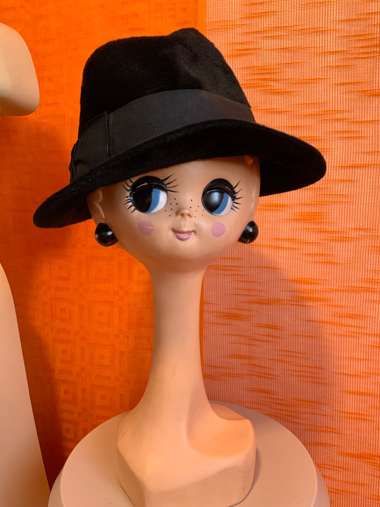 Chapeau façon Borsalino taupé Vintage Ancien Bruder Bohm