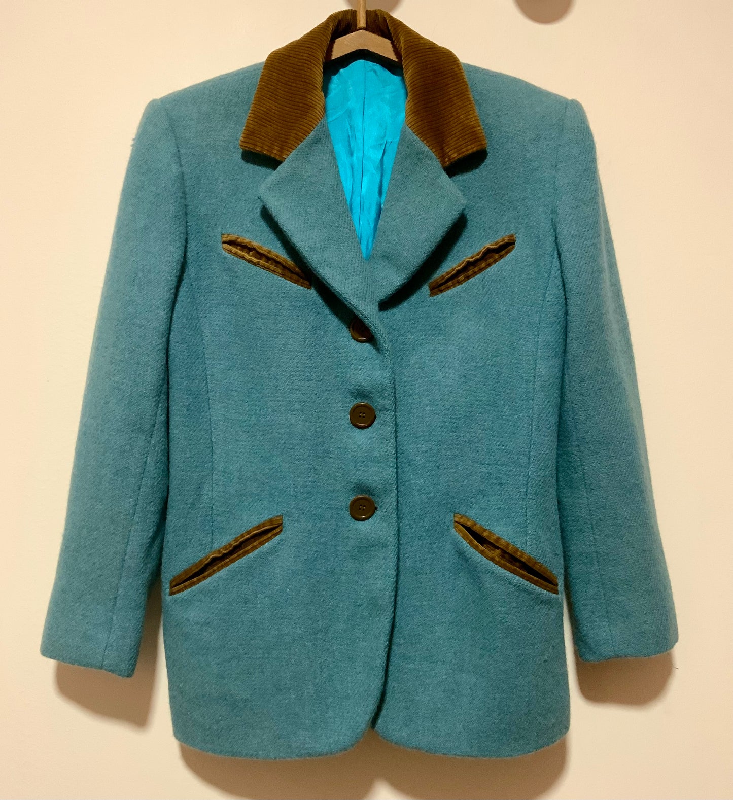 Veste Blazer Bleue et Velours côtelé Pure Création Vintage