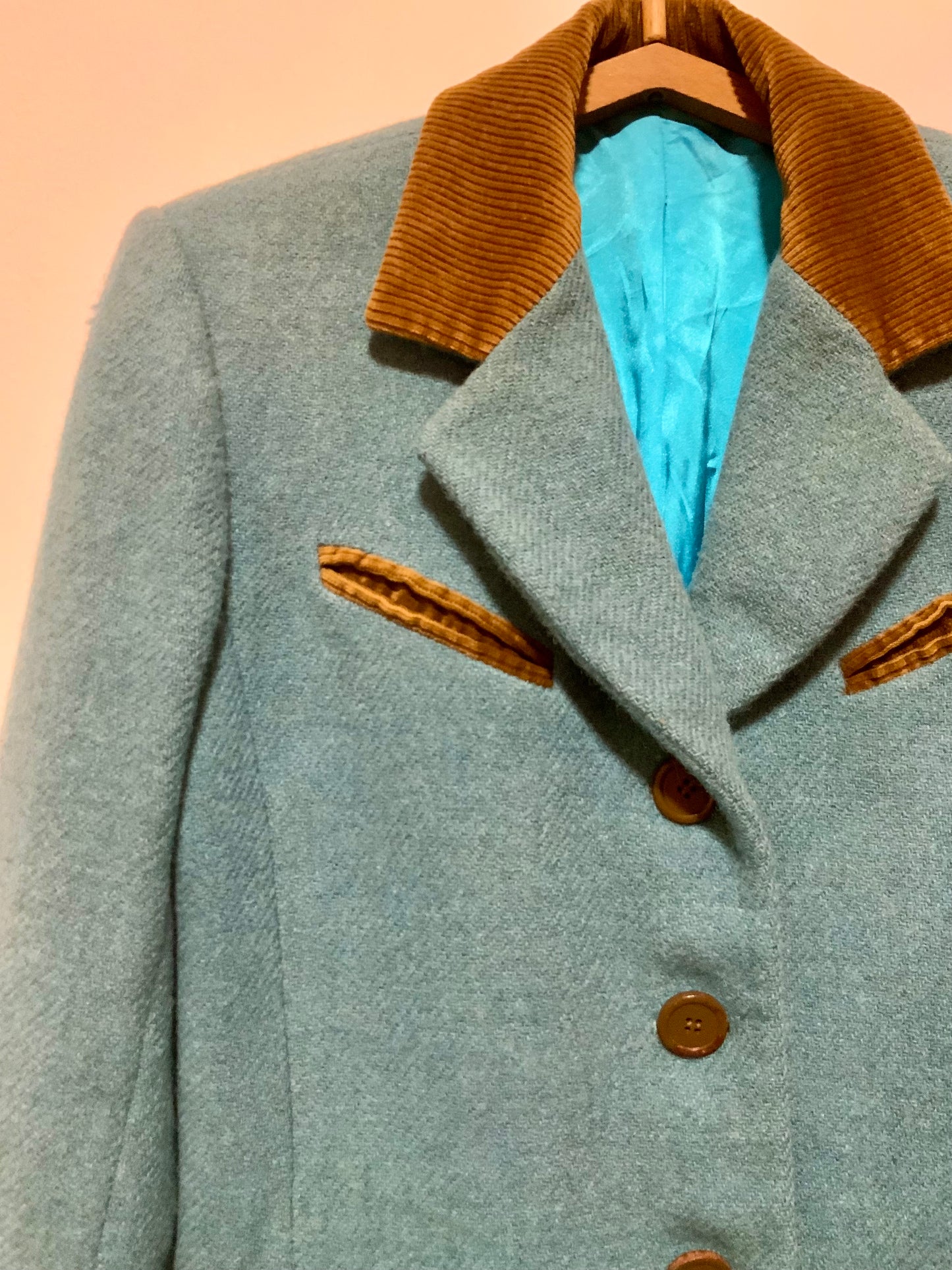 Veste Blazer Bleue et Velours côtelé Pure Création Vintage