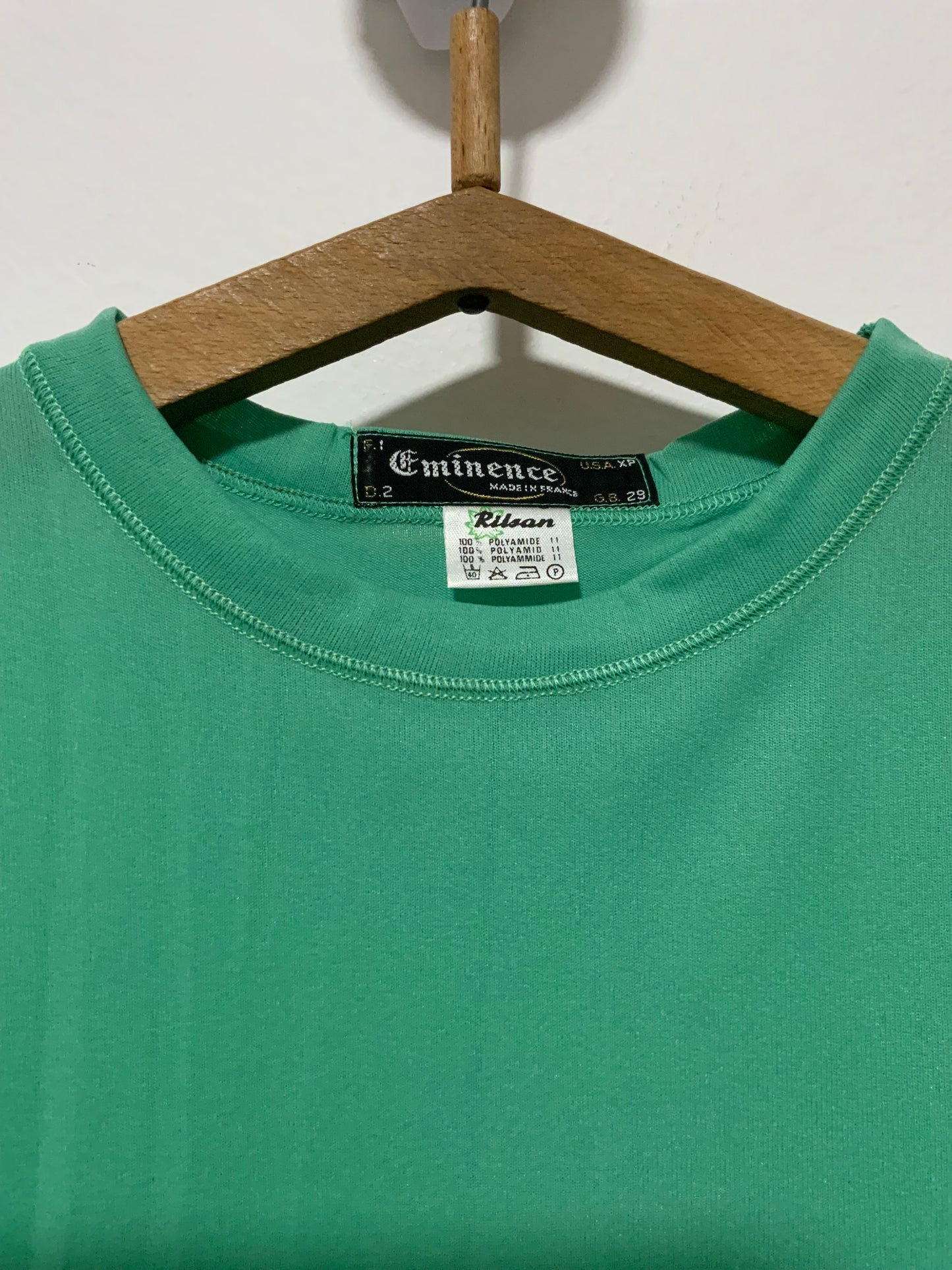 Tee-shirt vert Éminence Deadstock 1980 France