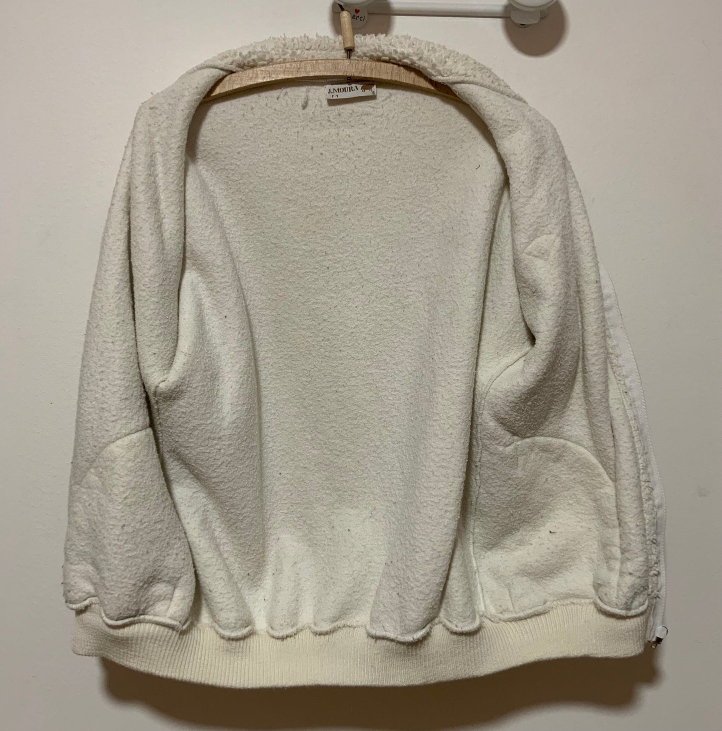 Gilet en pure de laine de moutons des Pyrénées France Vintage
