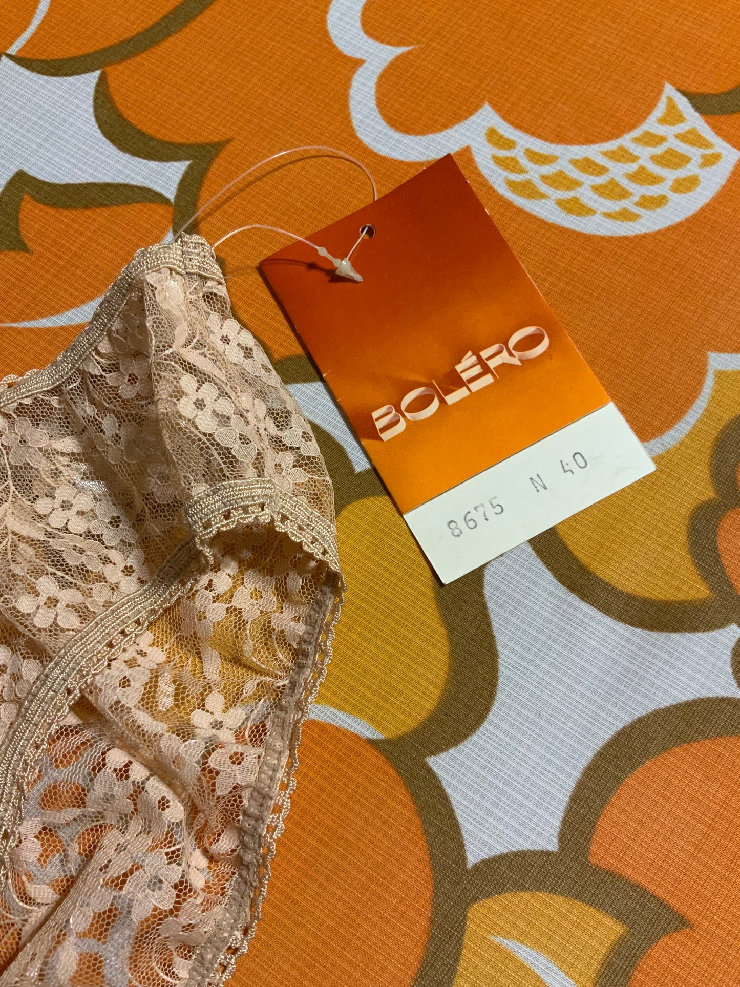 Culotte dentelle fleurs Neuve Deadstock Boléro 1970/80