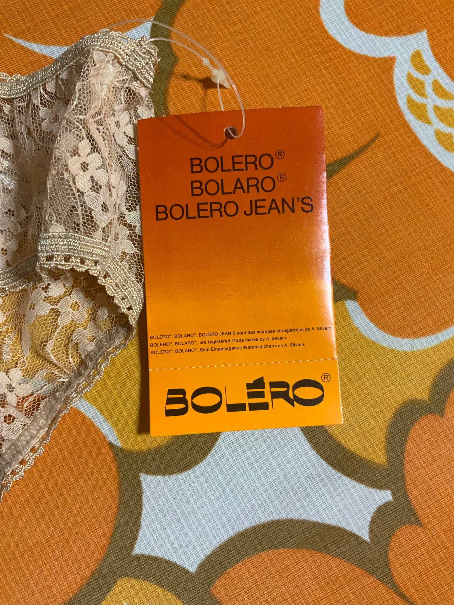 Culotte dentelle fleurs Neuve Deadstock Boléro 1970/80