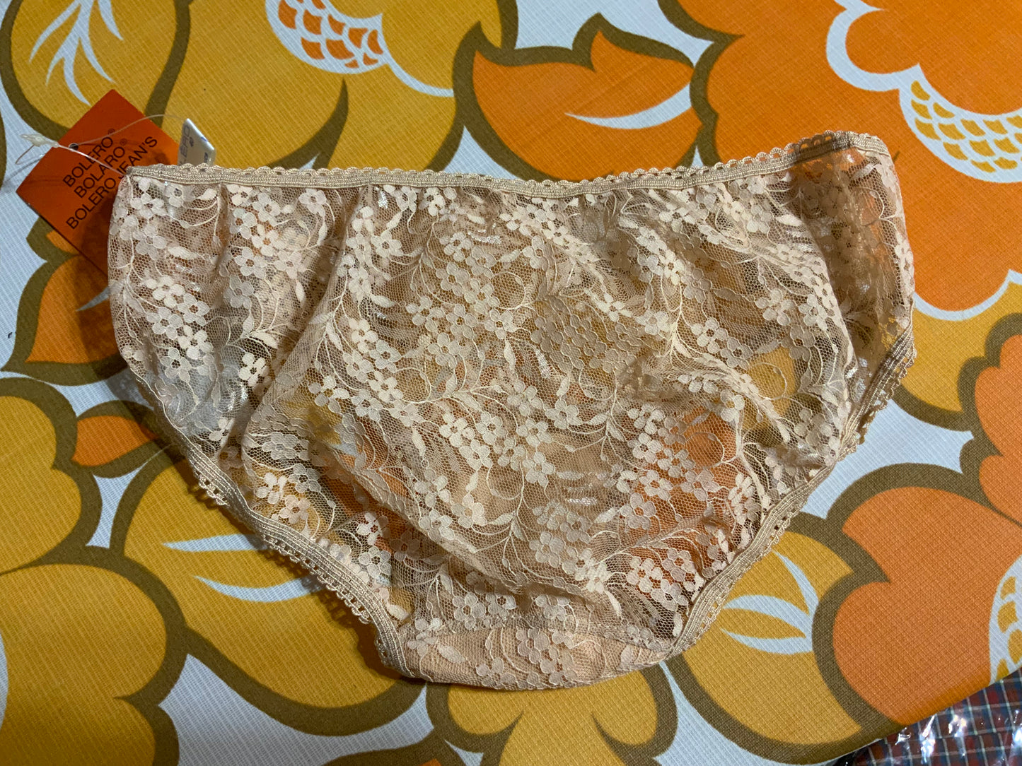 Culotte dentelle fleurs Neuve Deadstock Boléro 1970/80
