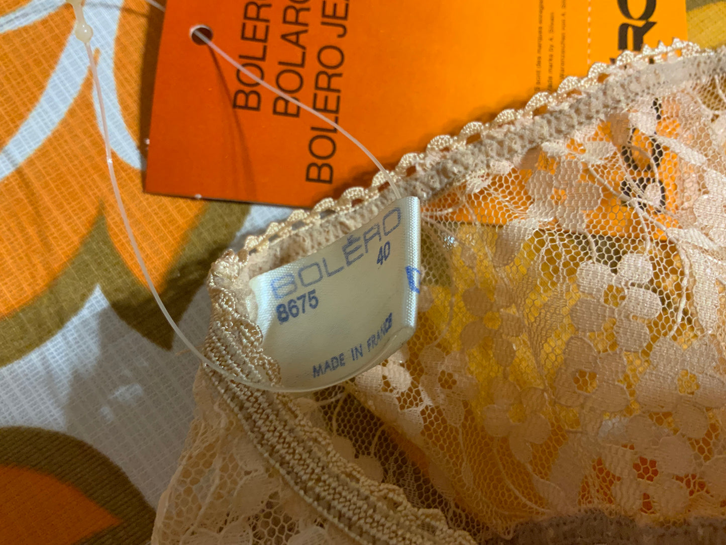 Culotte dentelle fleurs Neuve Deadstock Boléro 1970/80
