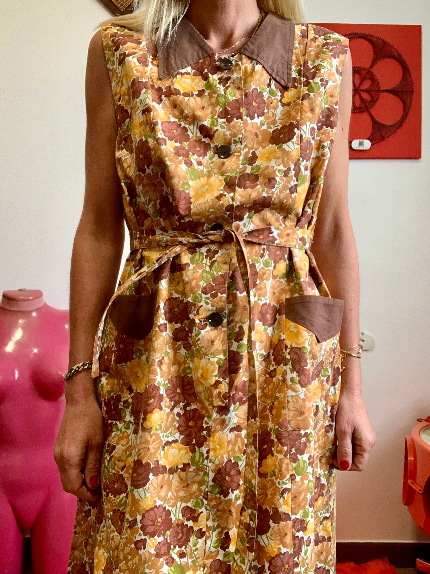 Robe À fleurs 1970 Vintage