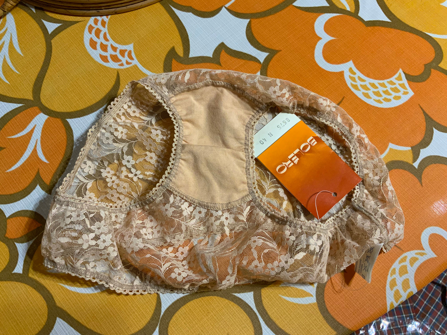 Culotte dentelle fleurs Neuve Deadstock Boléro 1970/80