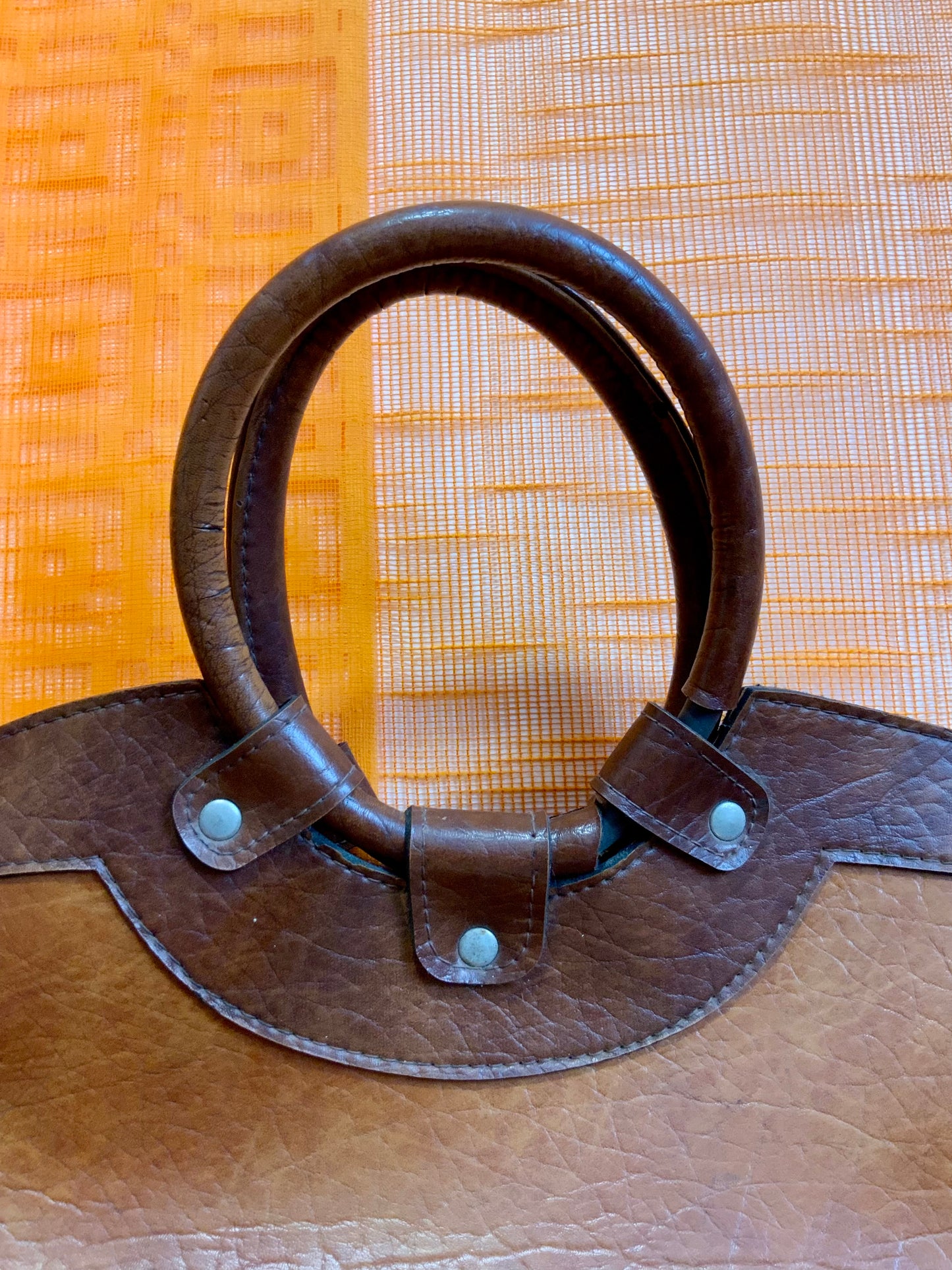 Grand sac à main Cabas Cuir Original Vintage