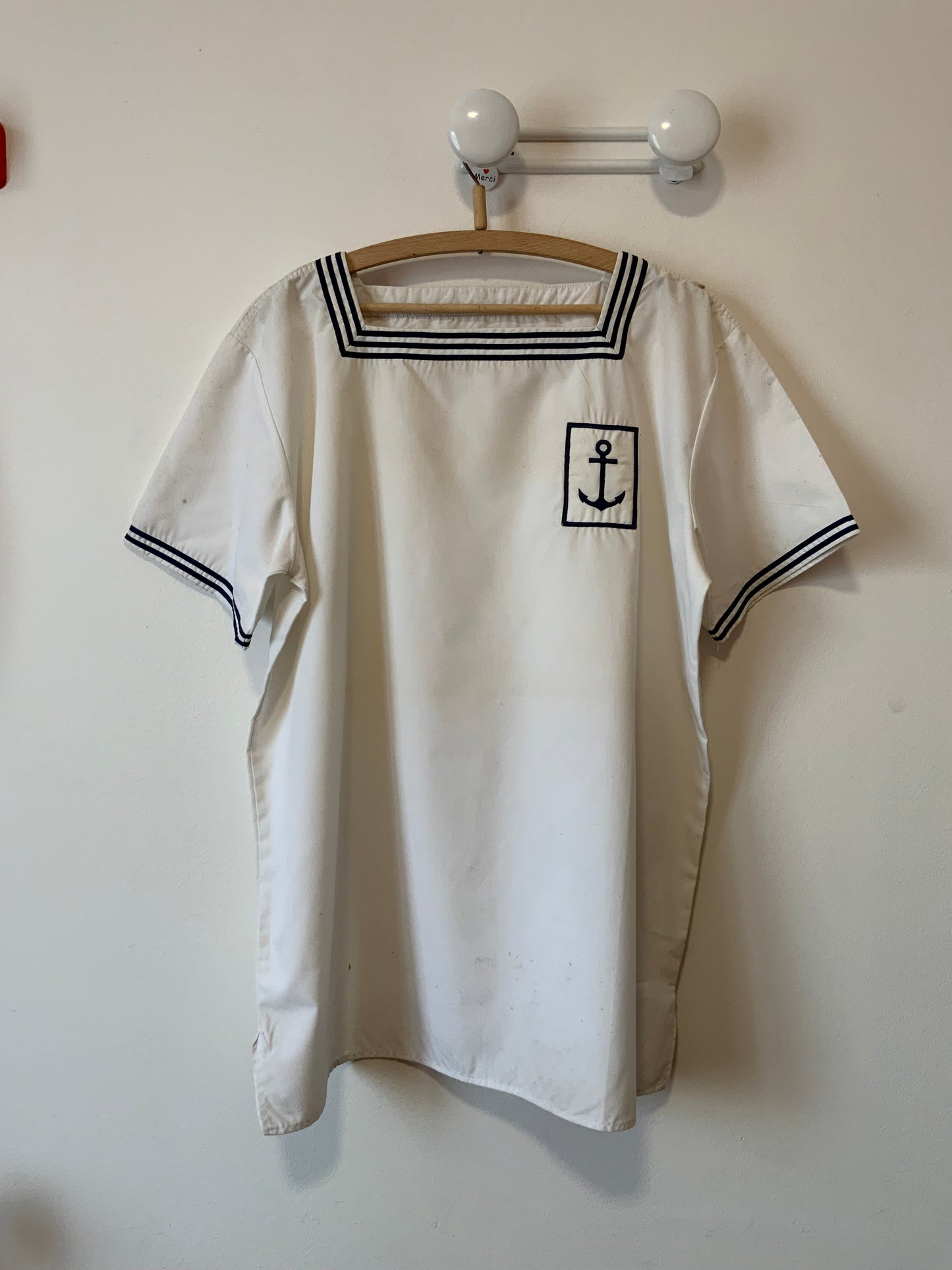 Authentique Haut Blouse de Marin Vintage Toulon France