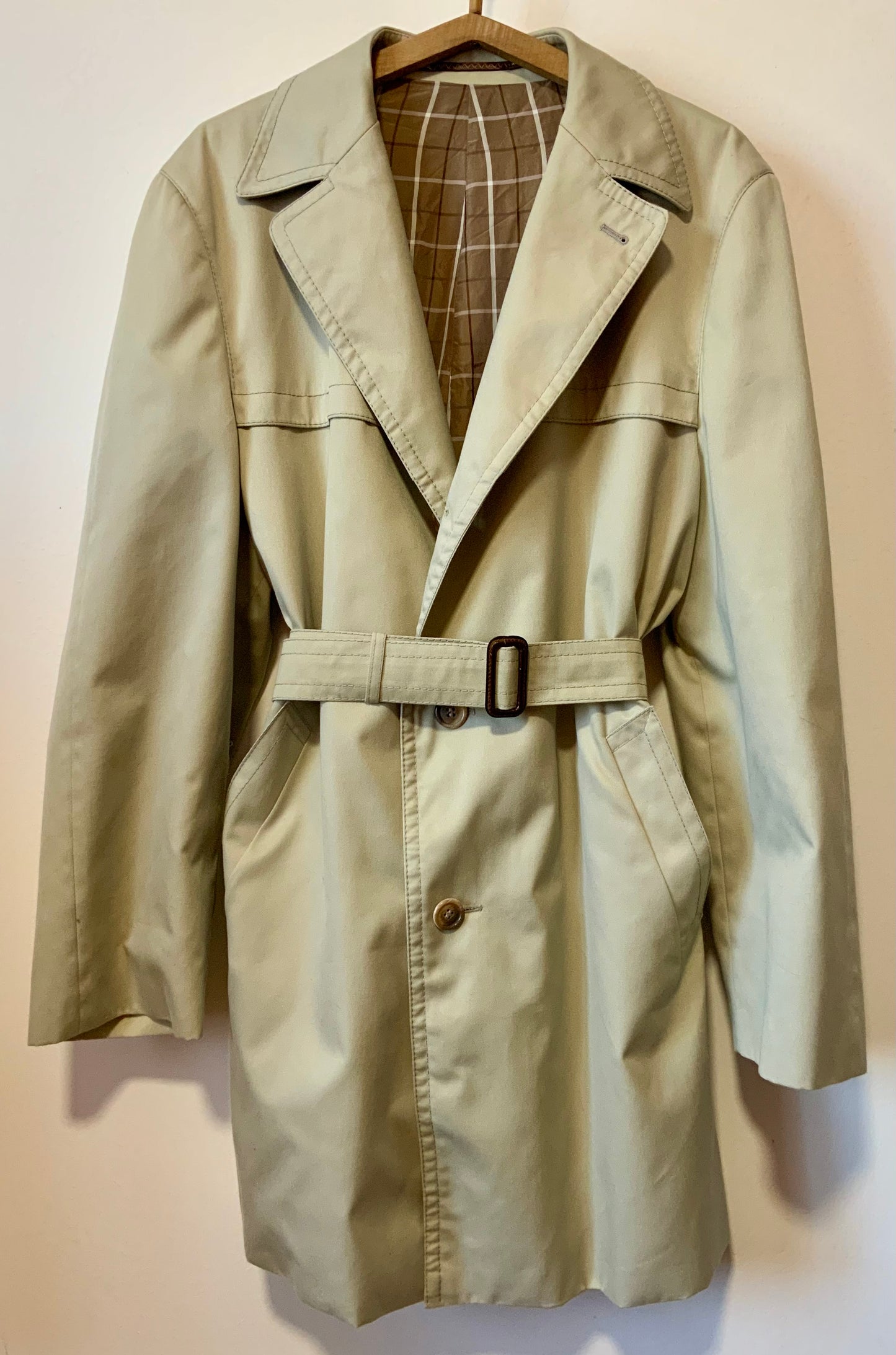 Trench Tergal Vintage Élégance 🌺