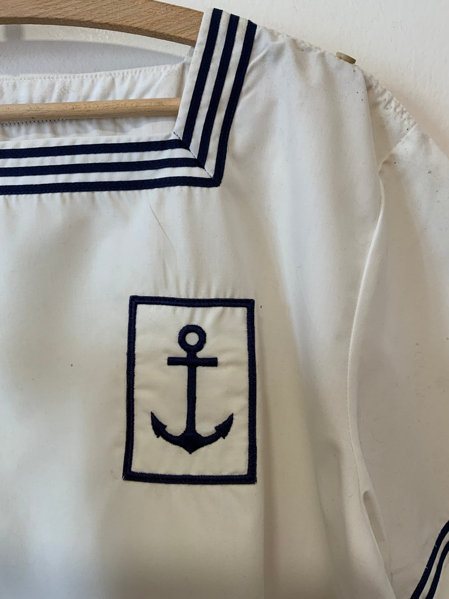 Authentique Haut Blouse de Marin Vintage Toulon France