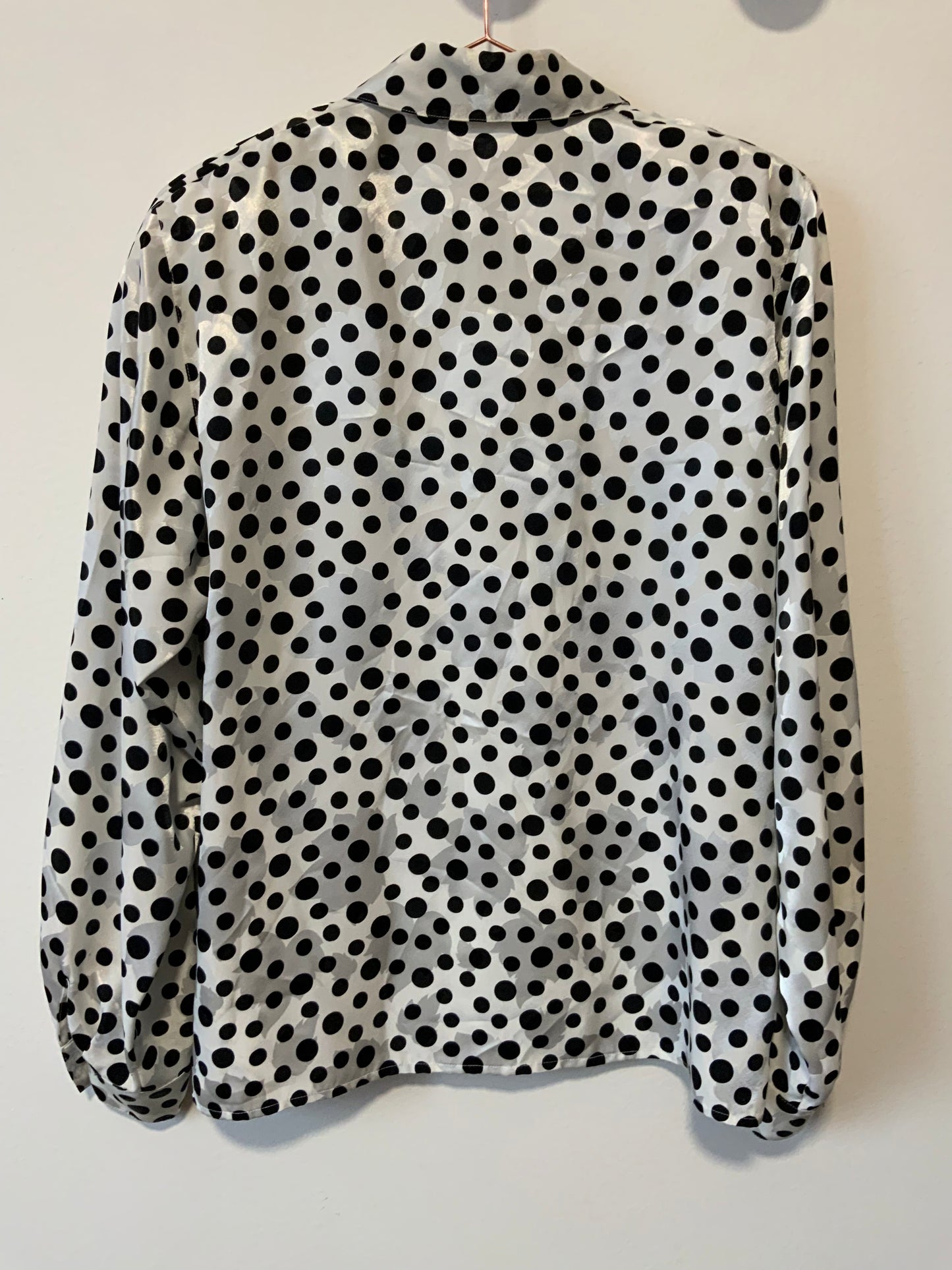 Chemisier Louis Feraud a petits pois Epaulettes Vintage