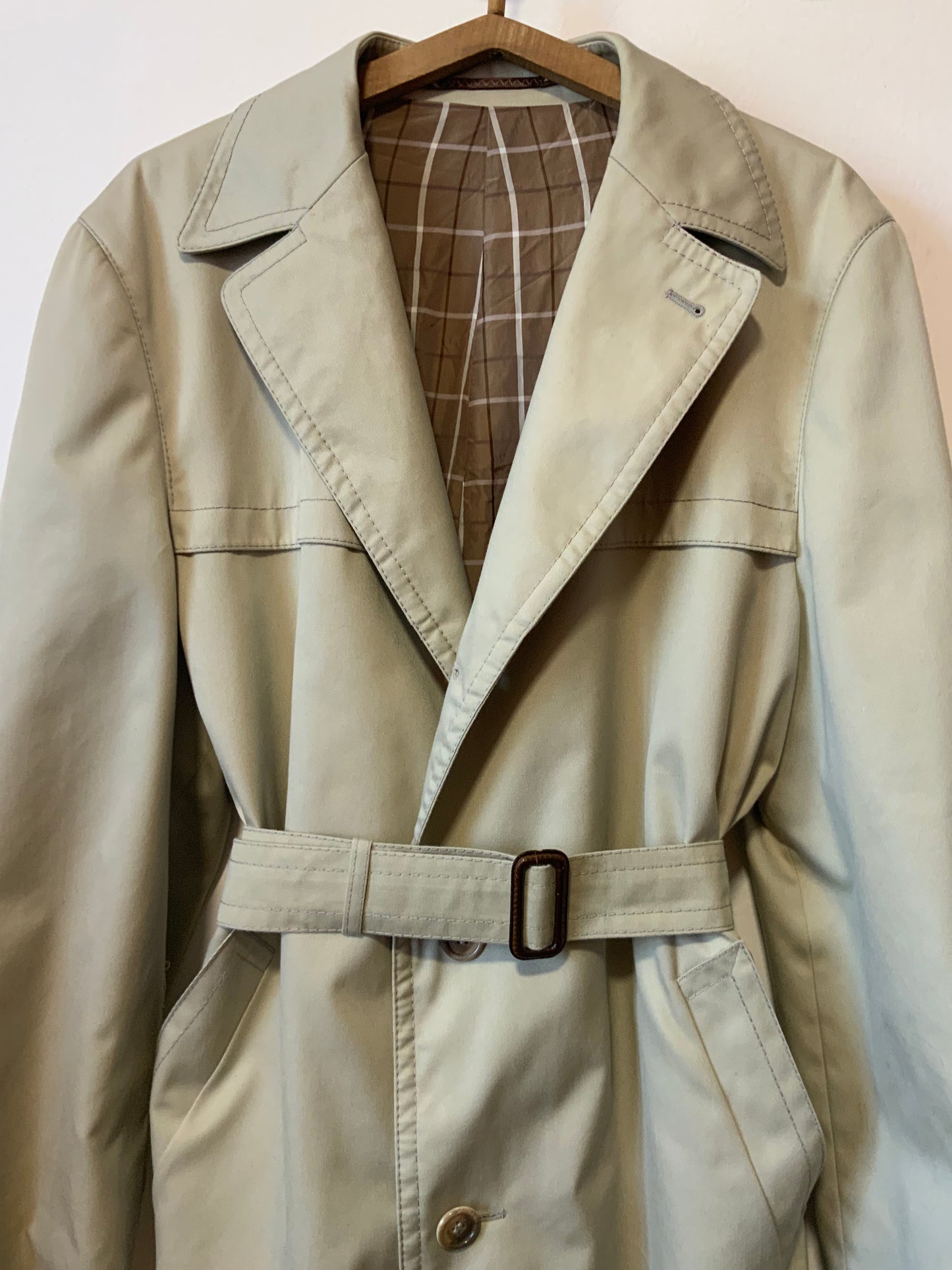 Trench Tergal Vintage Élégance 🌺