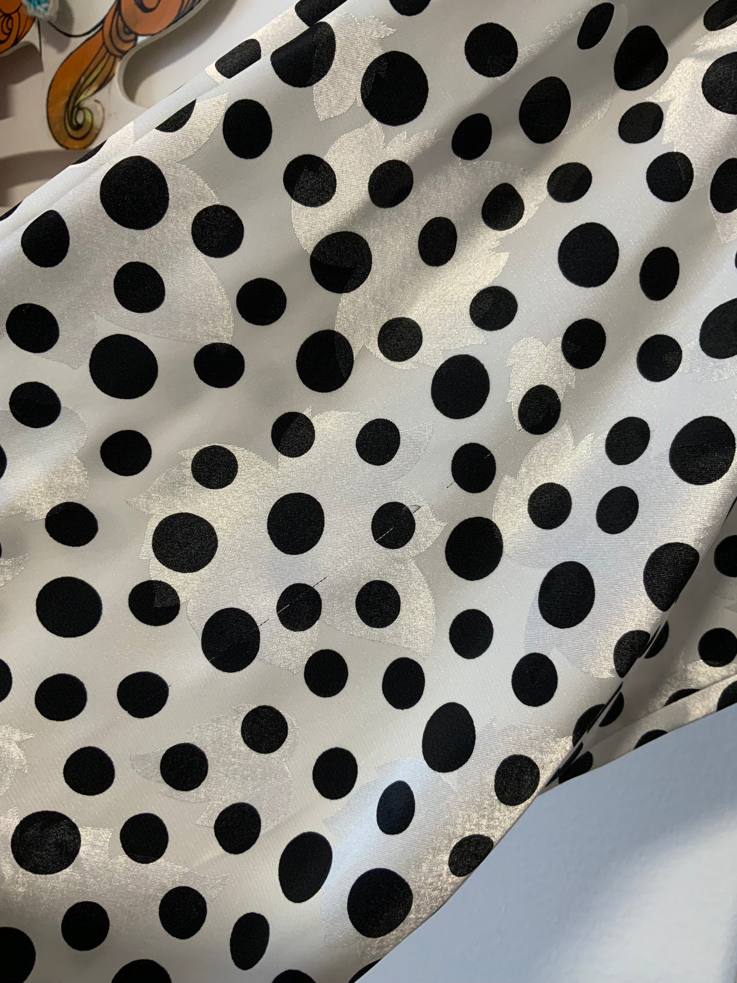Chemisier Louis Feraud a petits pois Epaulettes Vintage