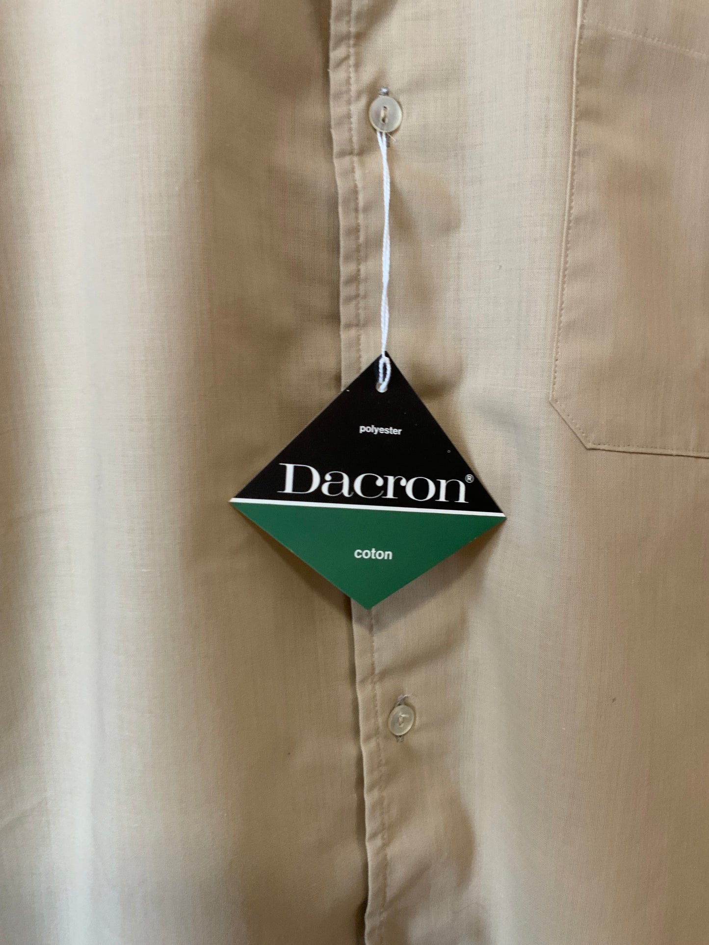 Chemise col pelle à tartes Deadstock Neuve 1970