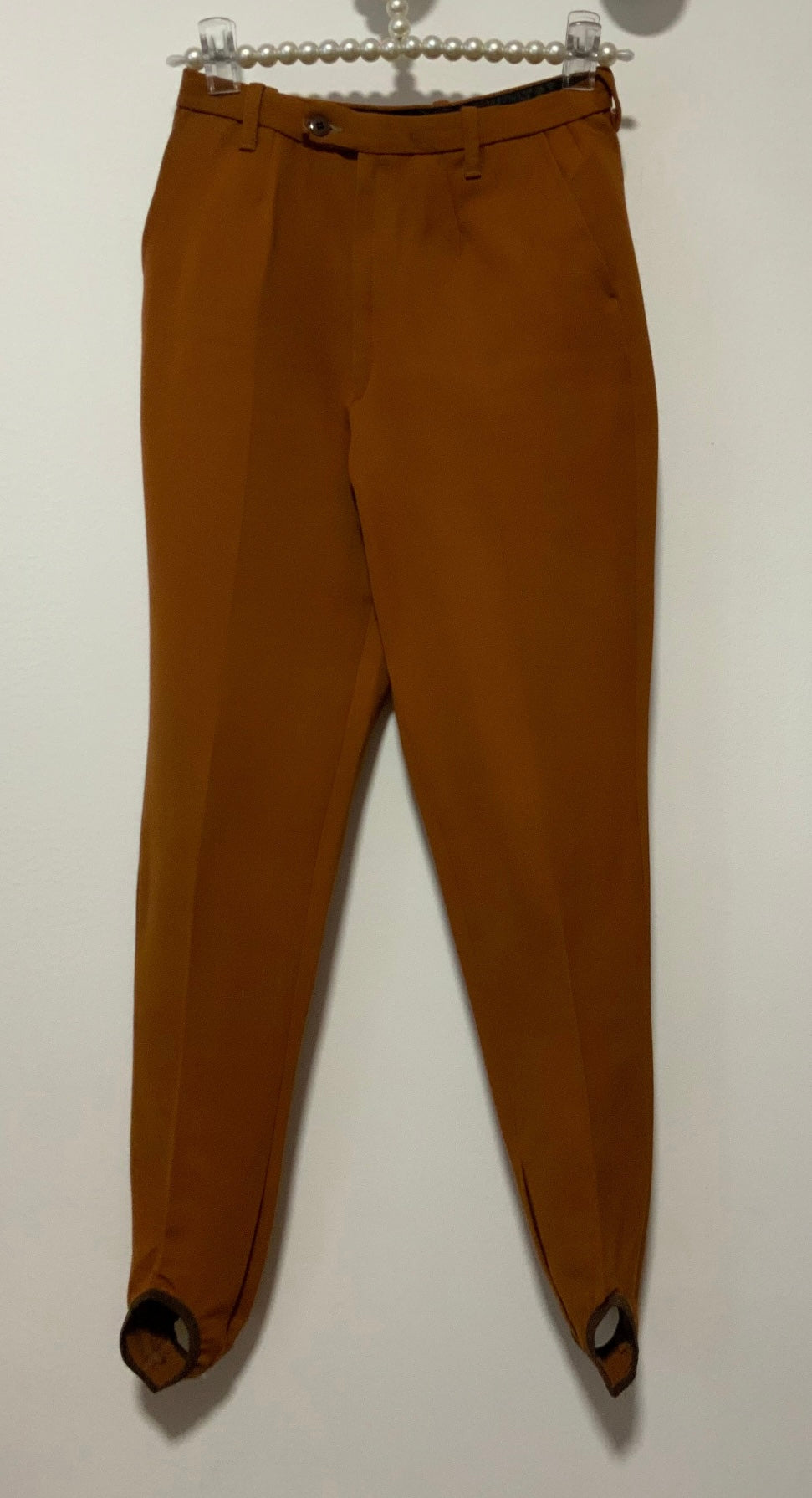Pantalon Fuseau Marron Brique Neuf Deadstock 1970/80 Vintage Stylé
