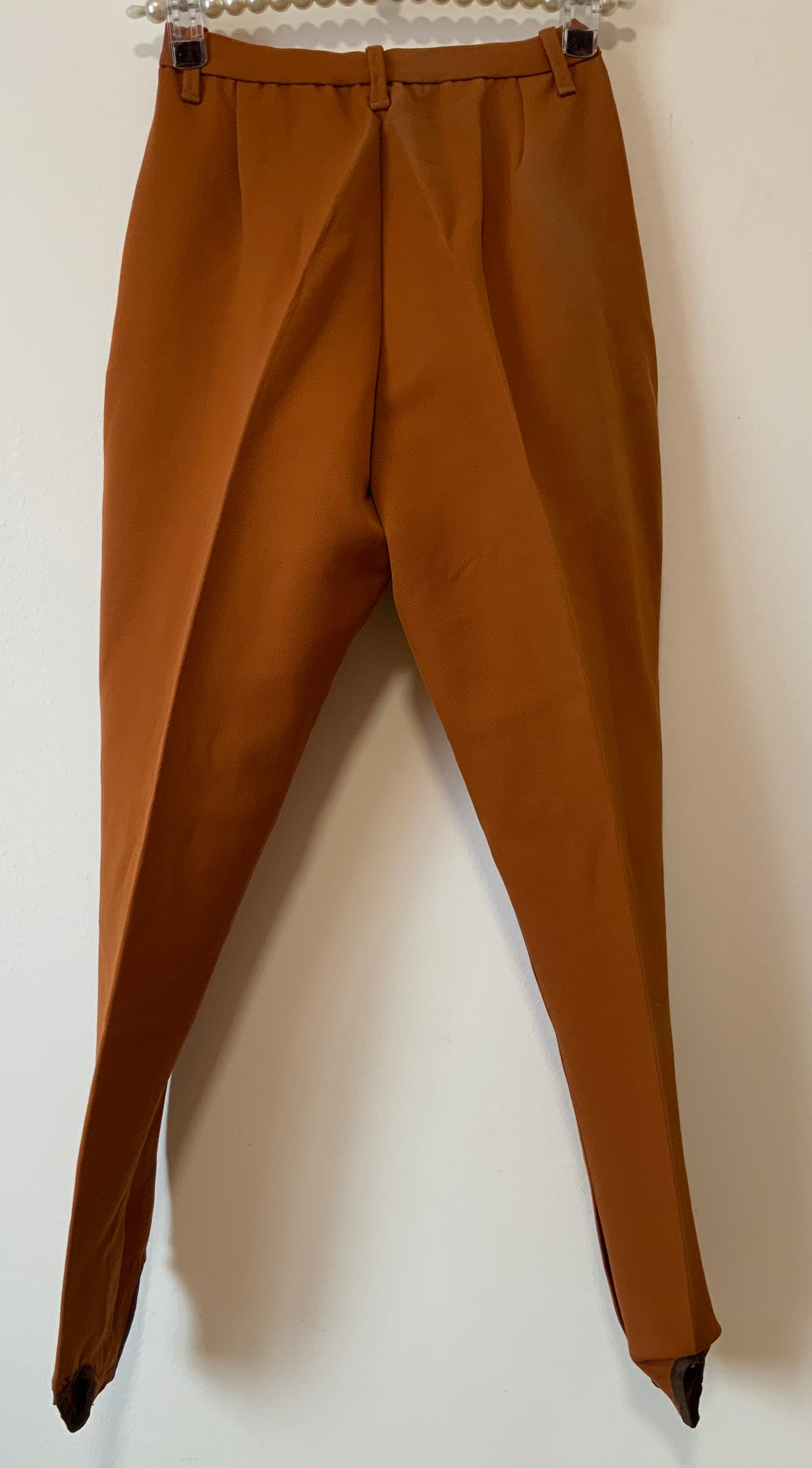 Pantalon Fuseau Marron Brique Neuf Deadstock 1970/80 Vintage Stylé
