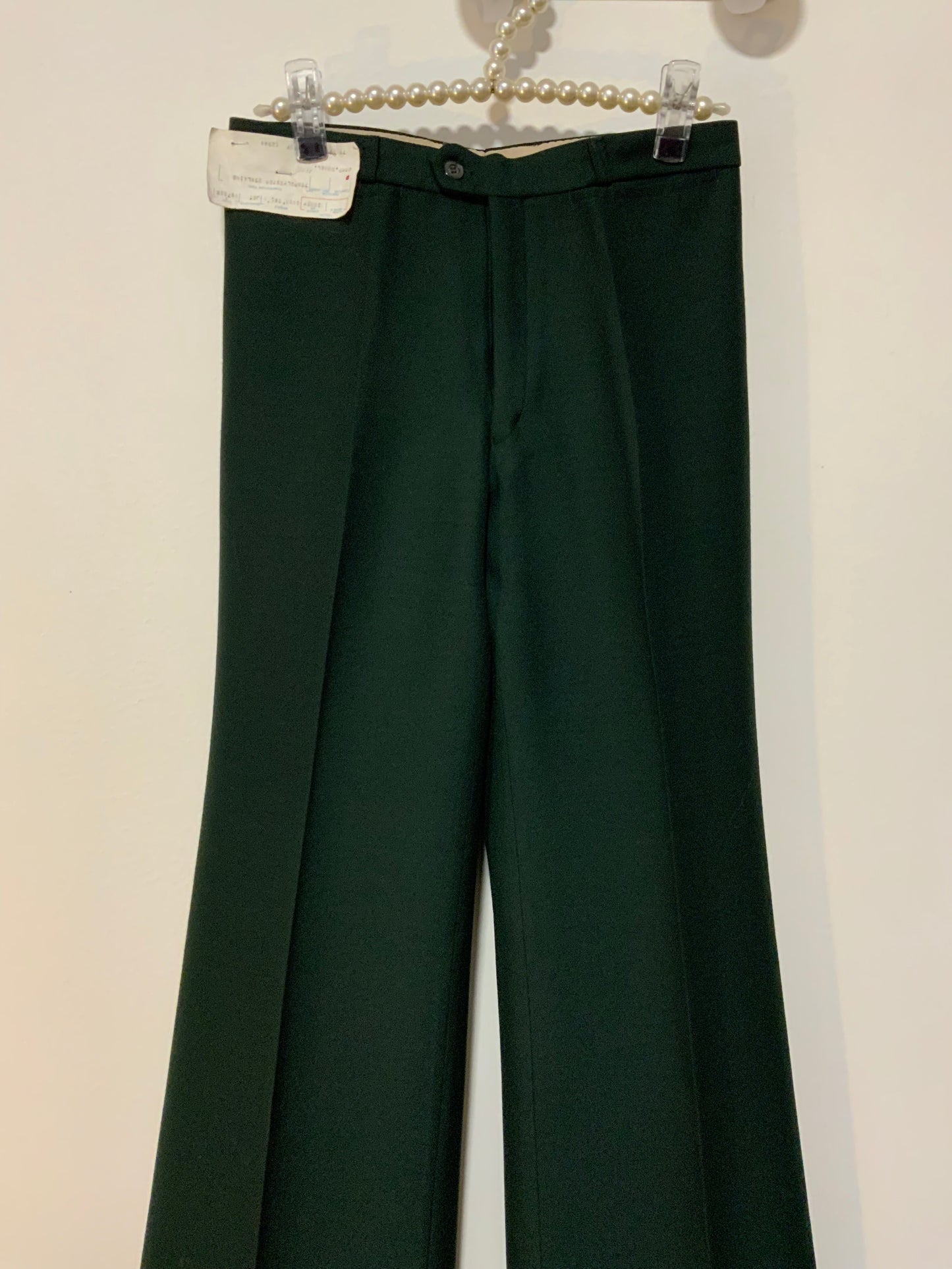 Pantalon Pattes d’elephant Deadstock Tergal 1970 Flare Sublime France