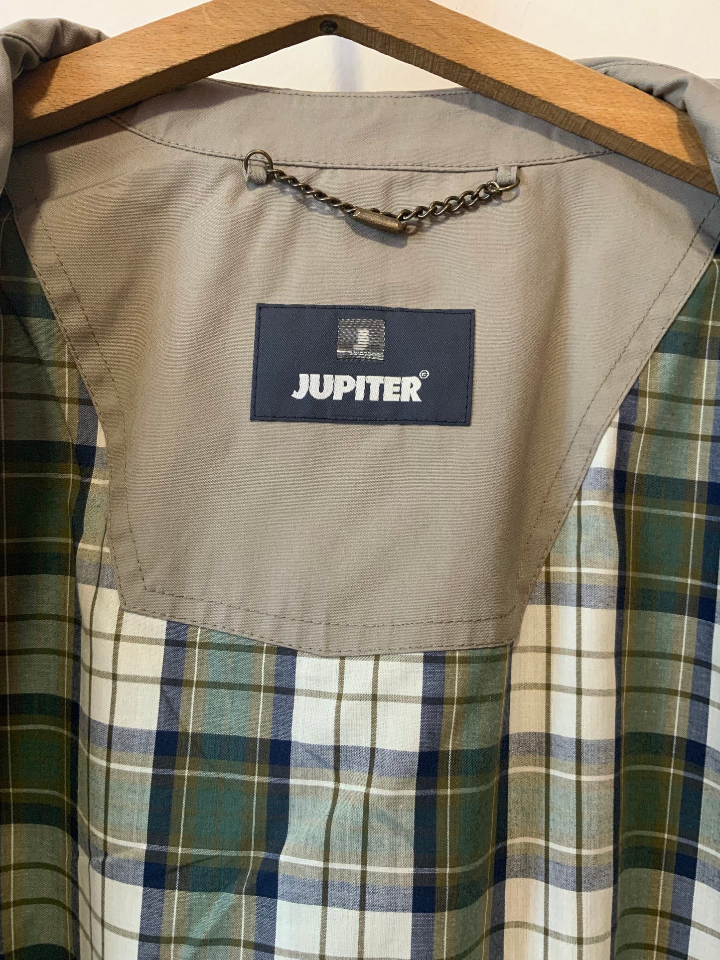Trench Vintage 1980 Carreaux France Jupiter -