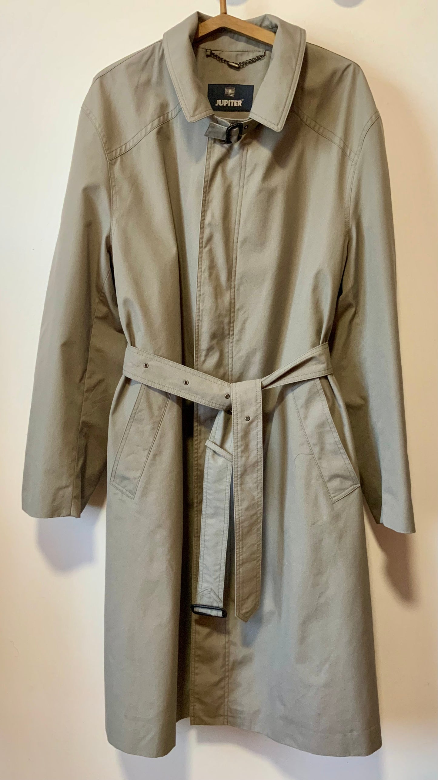 Trench Vintage 1980 Carreaux France Jupiter -