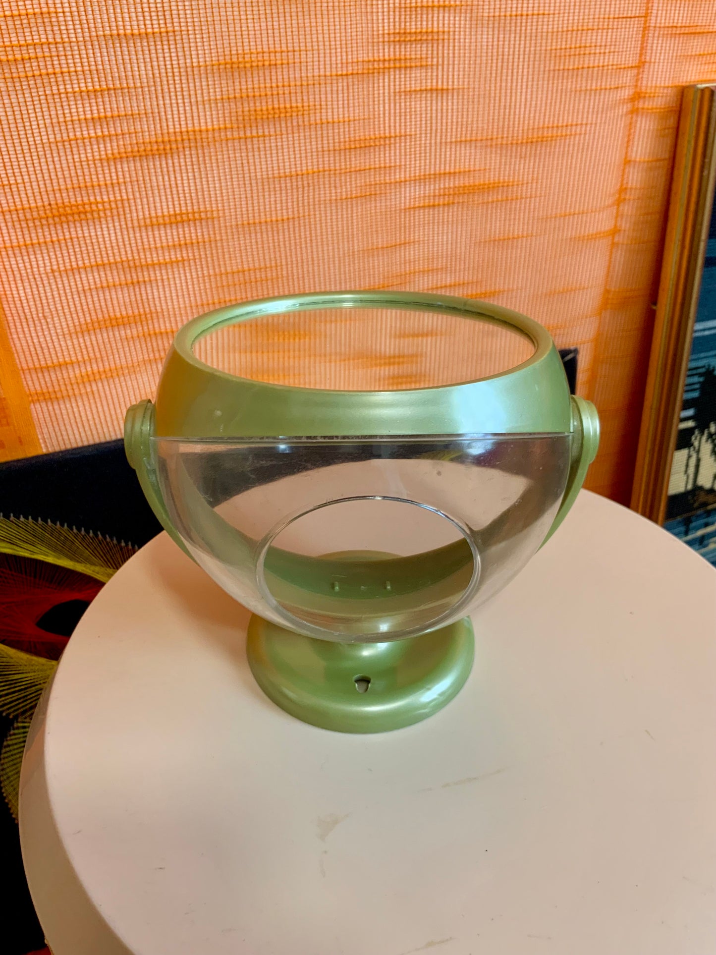 Support boule pour cotons Miroir Vintage 1970 West Germany