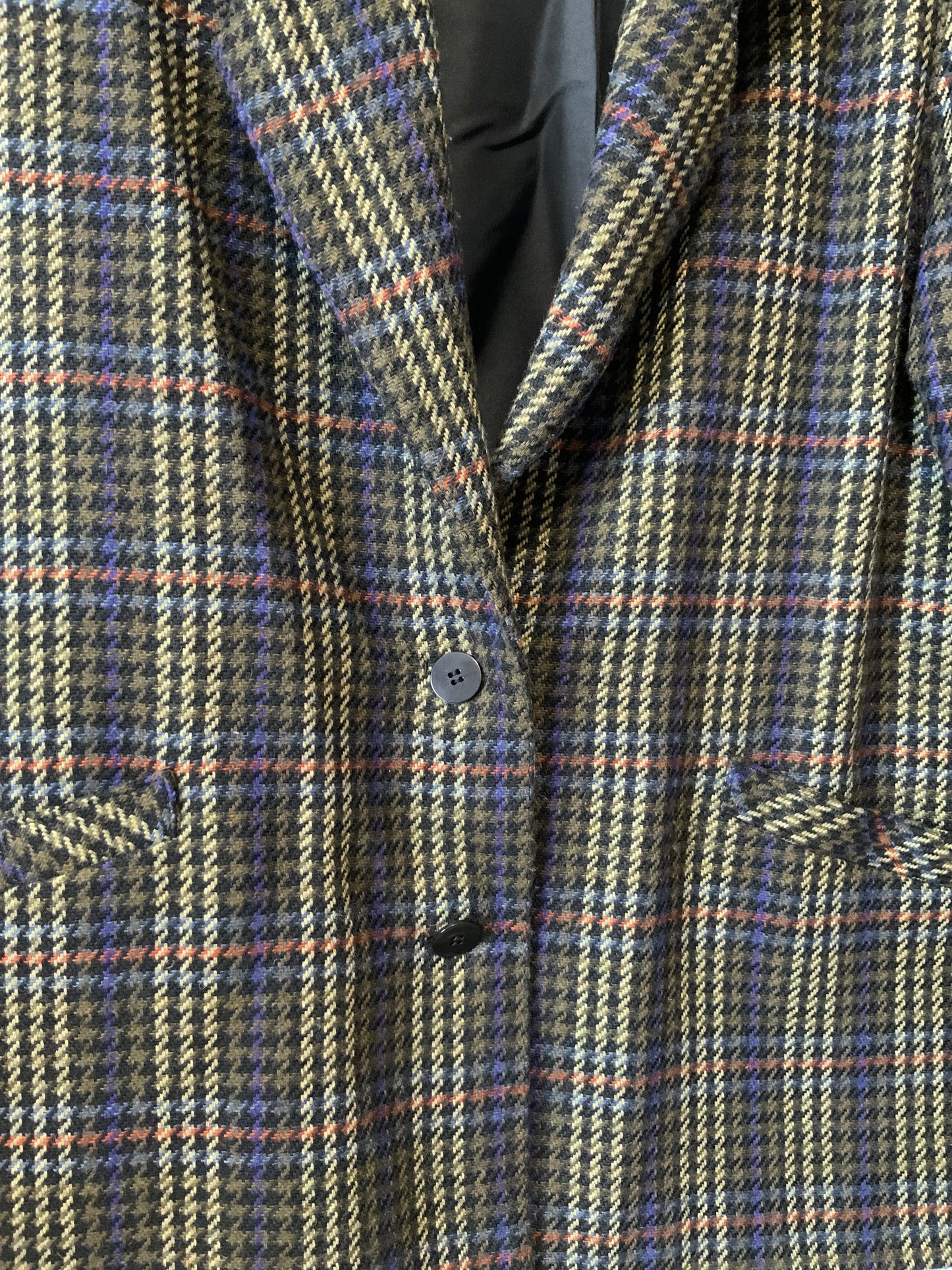 Veste Blazer Femme à Carreaux Vintage Classique Chic 1980