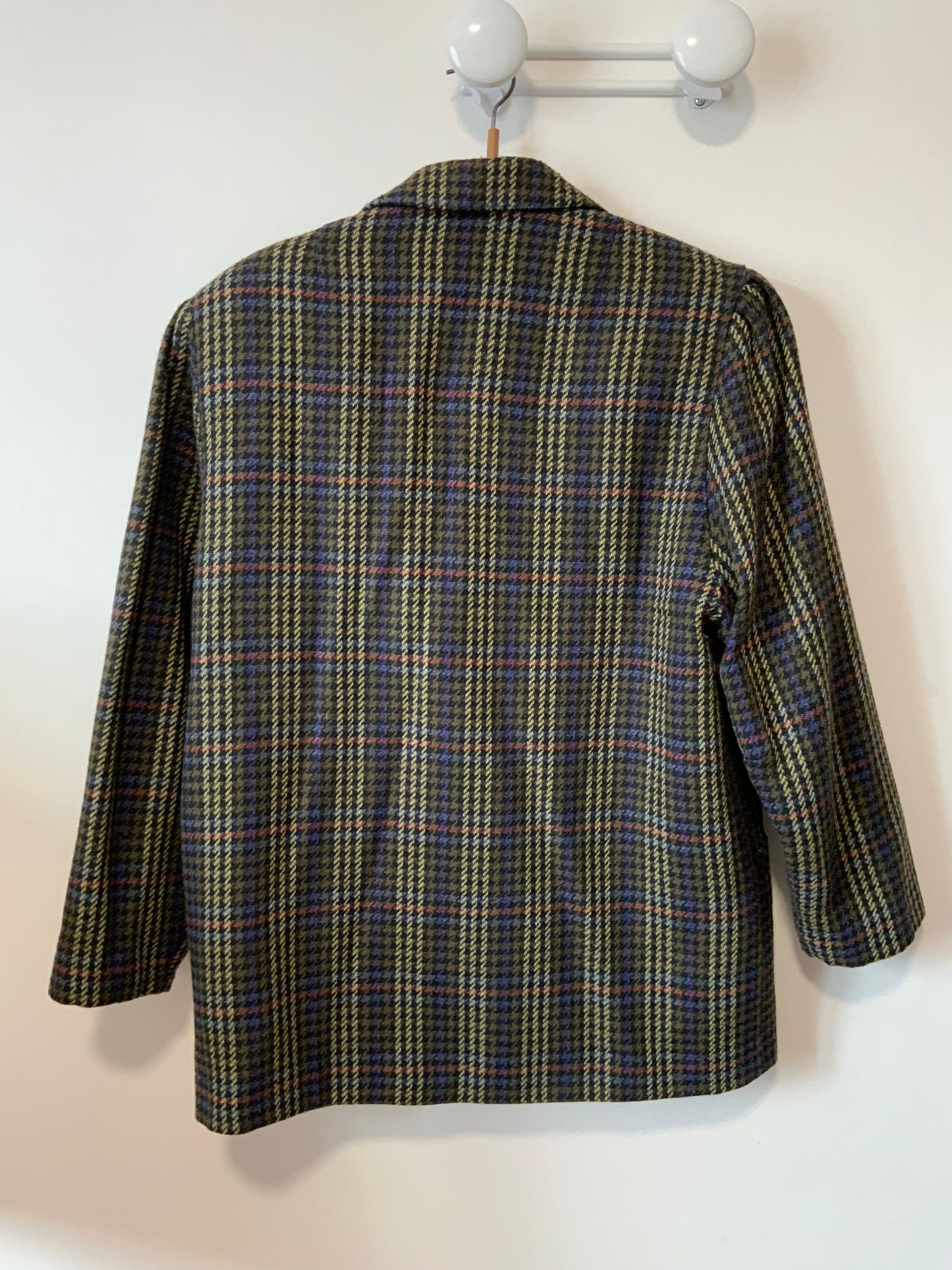 Veste Blazer Femme à Carreaux Vintage Classique Chic 1980