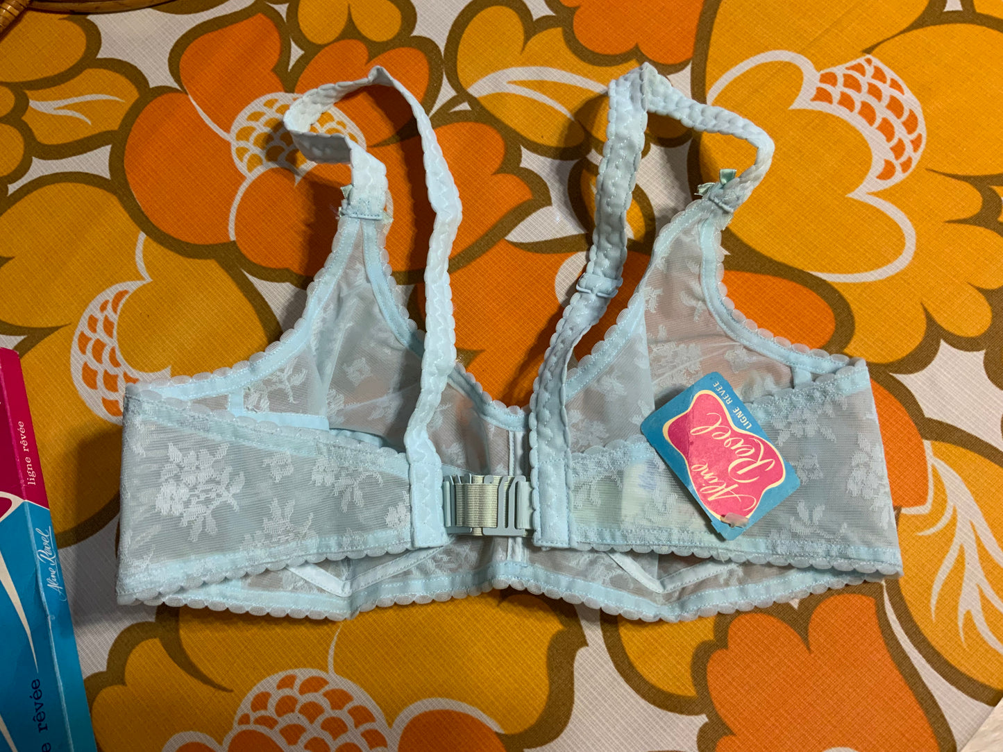 Soutien-gorge dentelle Fleurs Deadstock Marque Revel Vintage 1960/70