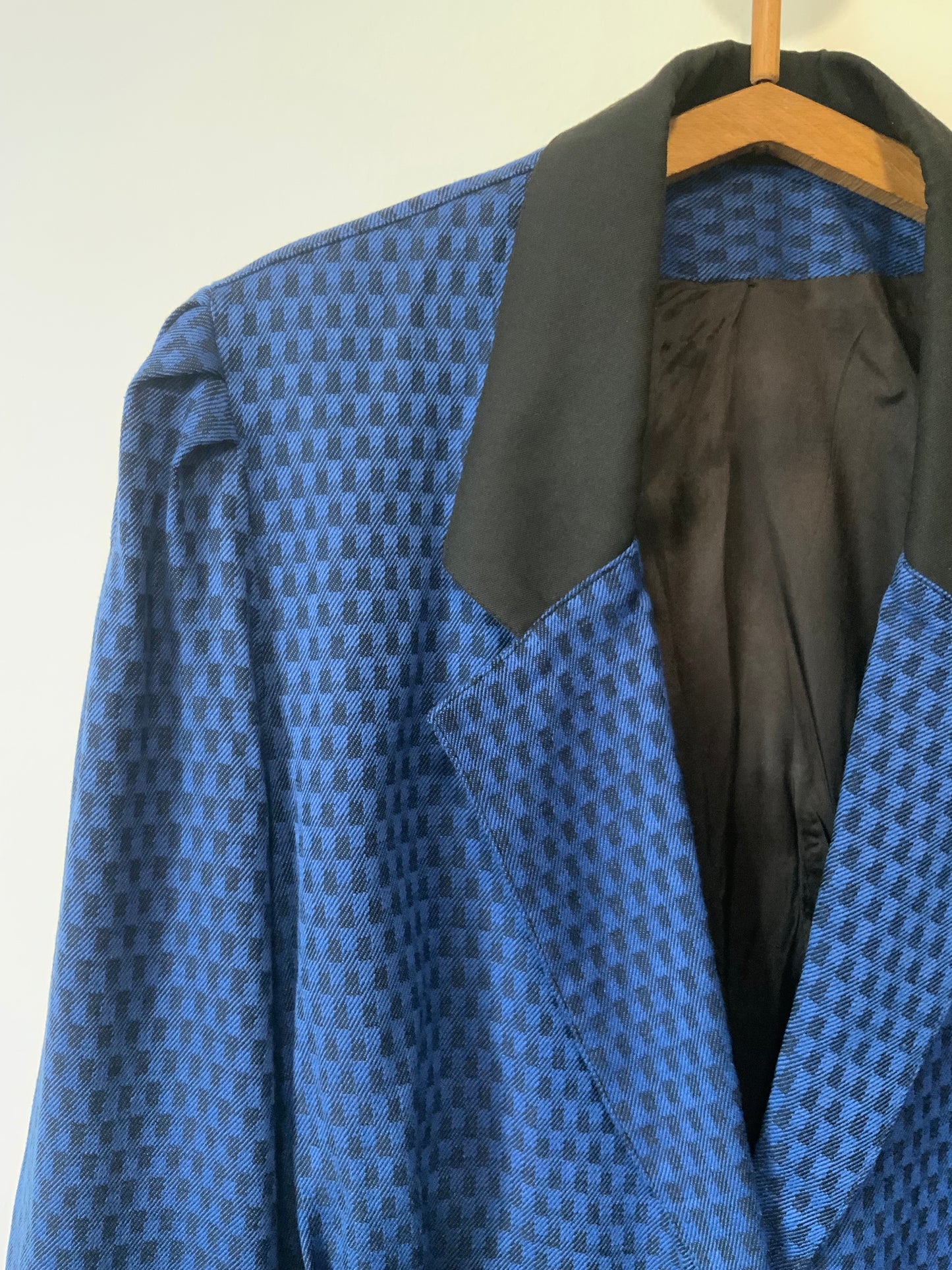 Veste Cintrée Élégante Vintage Made in France à carreaux Chic -