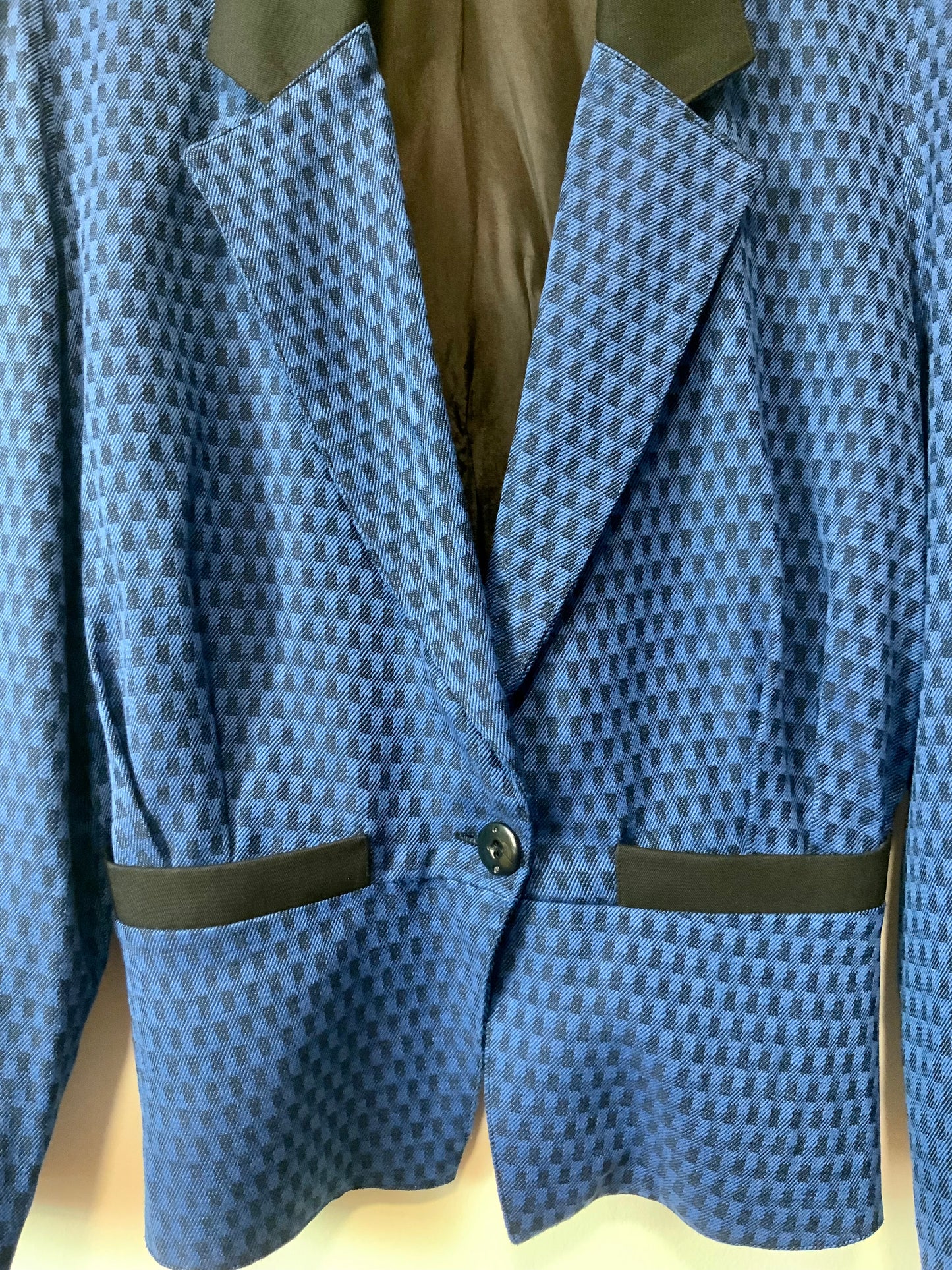 Veste Cintrée Élégante Vintage Made in France à carreaux Chic -