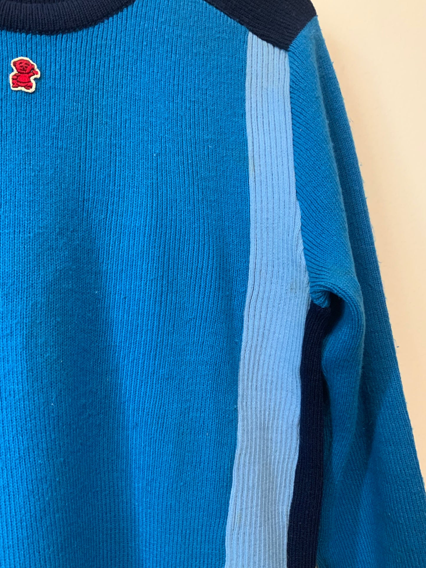 Pull Montagne Ski Marque France Montant Pur Vintage