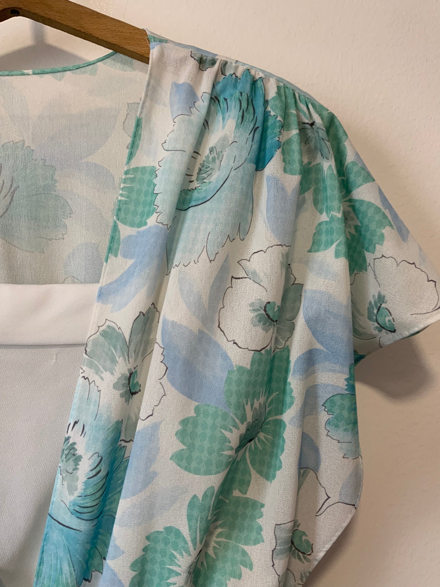 Robe À fleurs Vintage 1980 Forme Large
