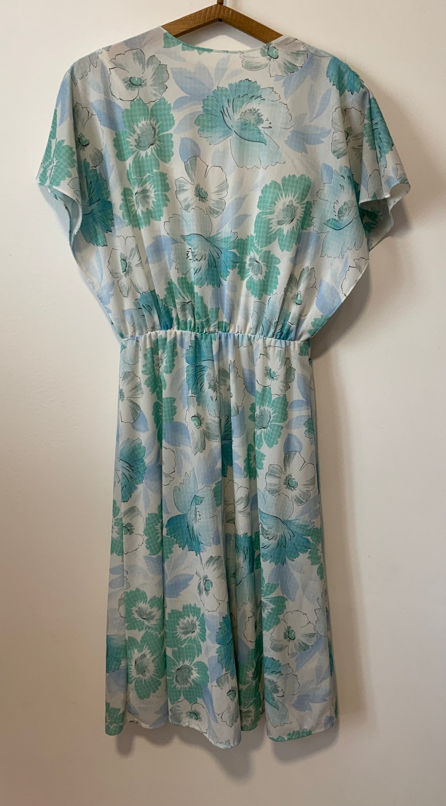 Robe À fleurs Vintage 1980 Forme Large