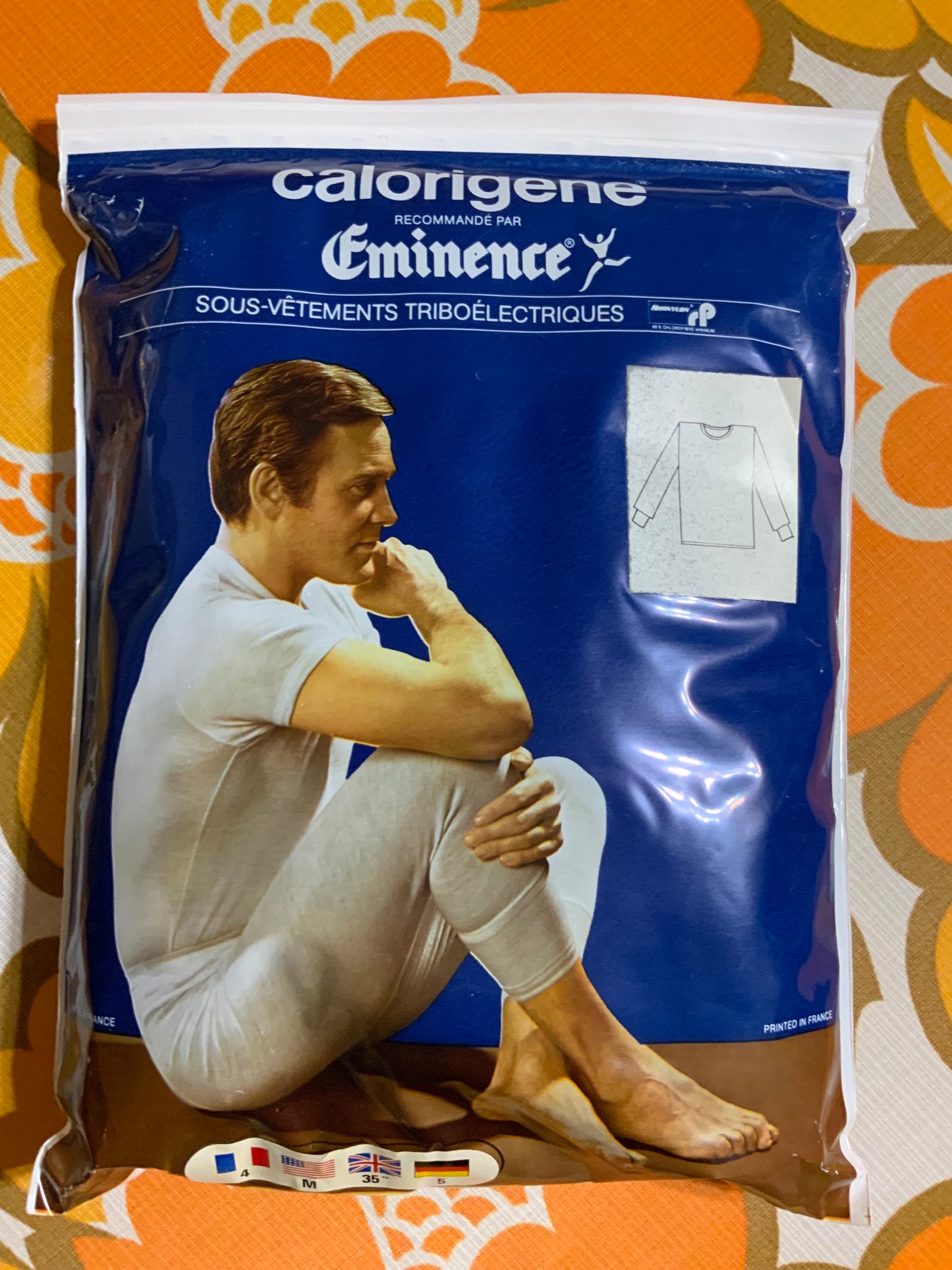 Sous pull calorigene Éminence Deadstock Vintage 1980 France