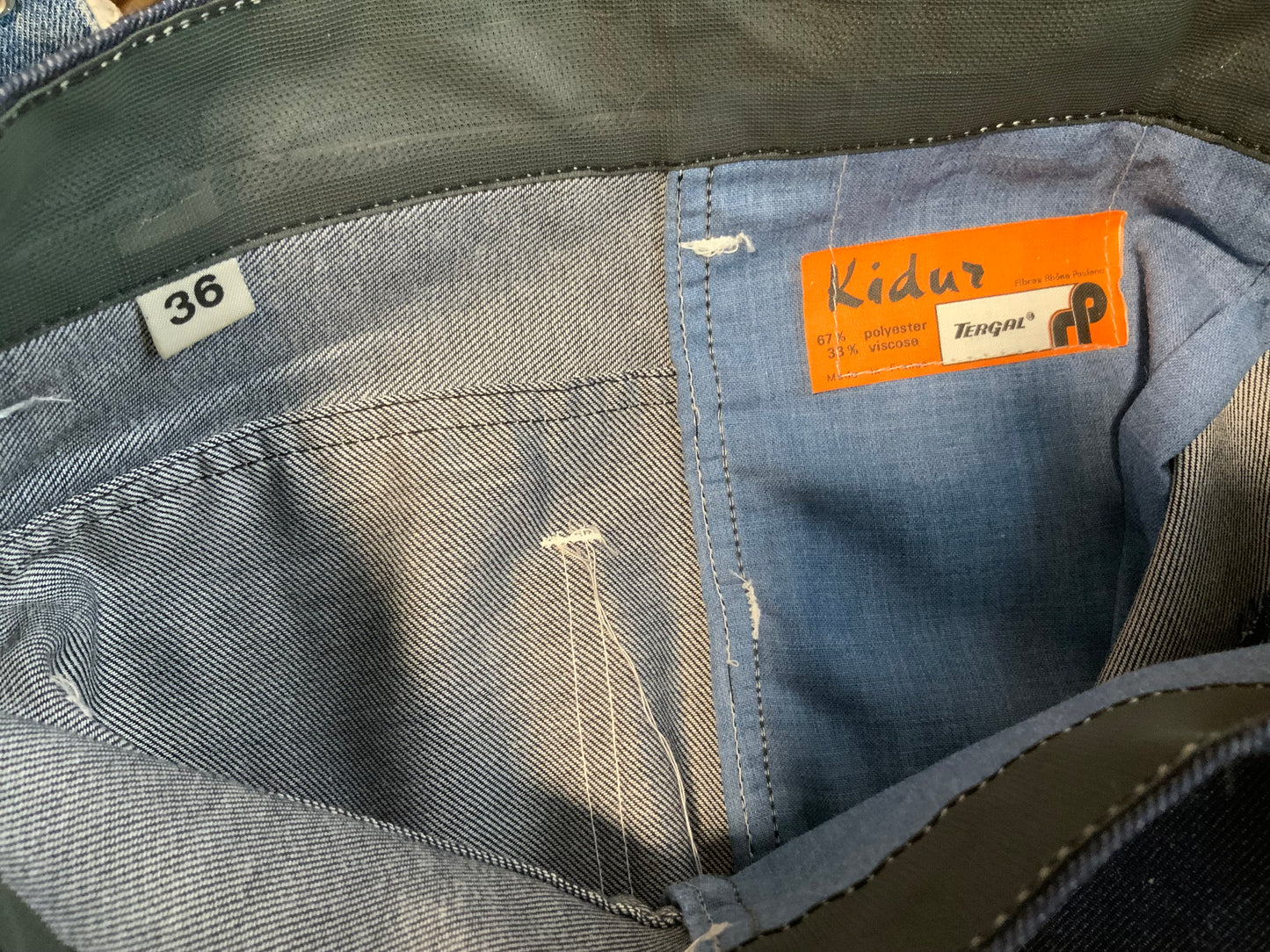 Jean Flare Tergal Deadstock 1970 Pattes d’éléphant Vintage