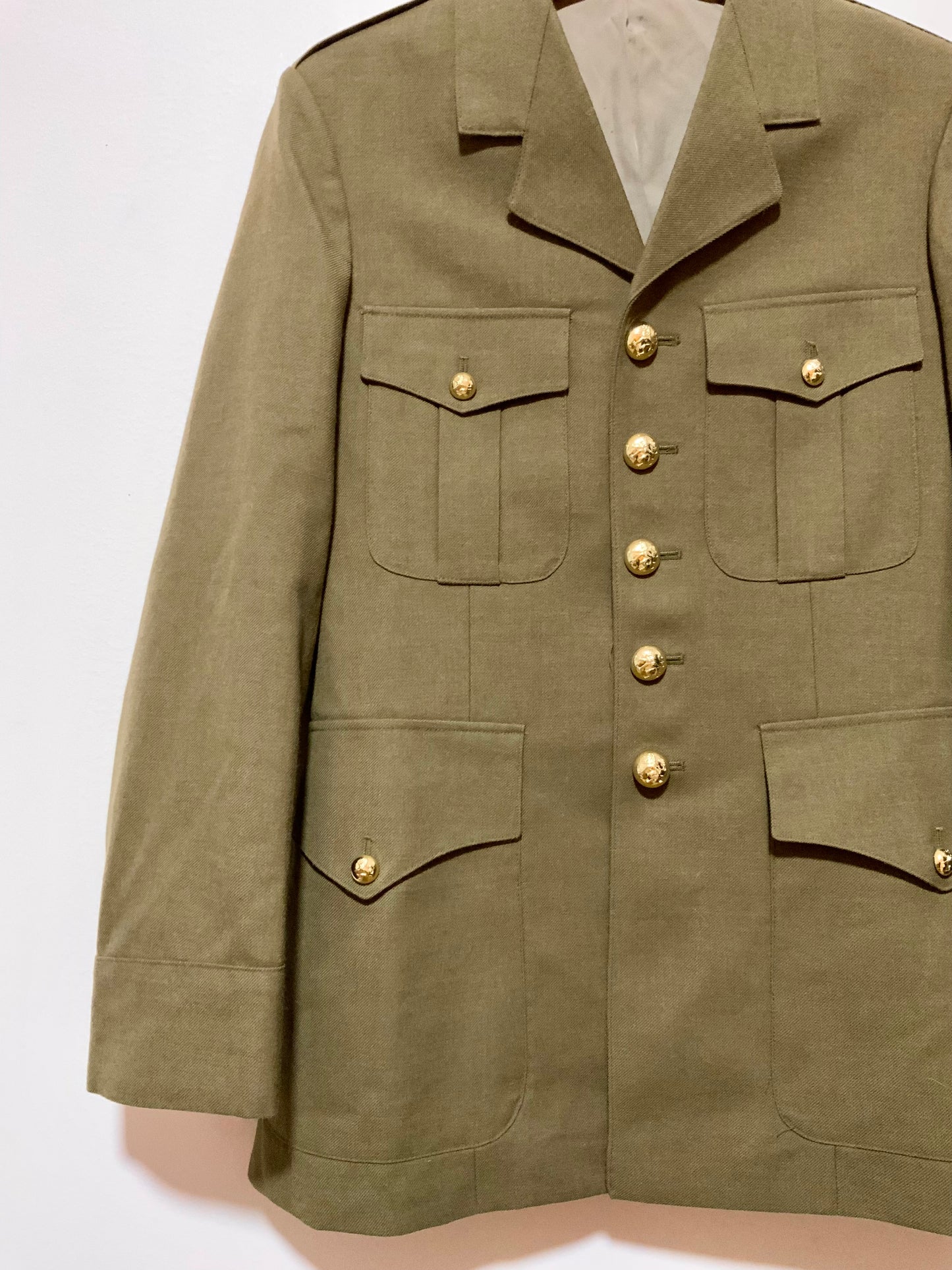 Veste Uniforme Officier Armée Belgique Vintage 1983 Neuve