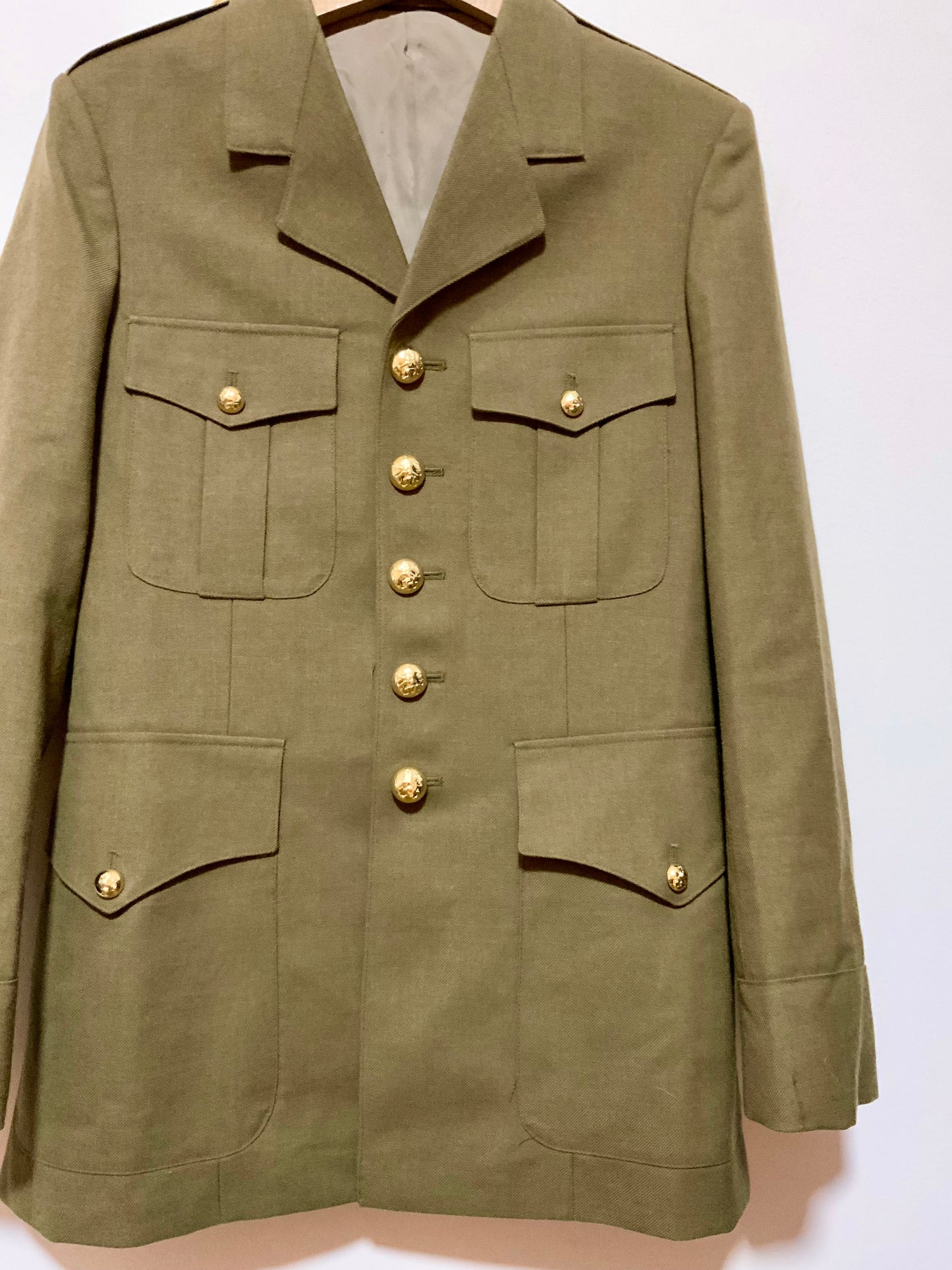 Veste Uniforme Officier Armée Belgique Vintage 1983 Neuve
