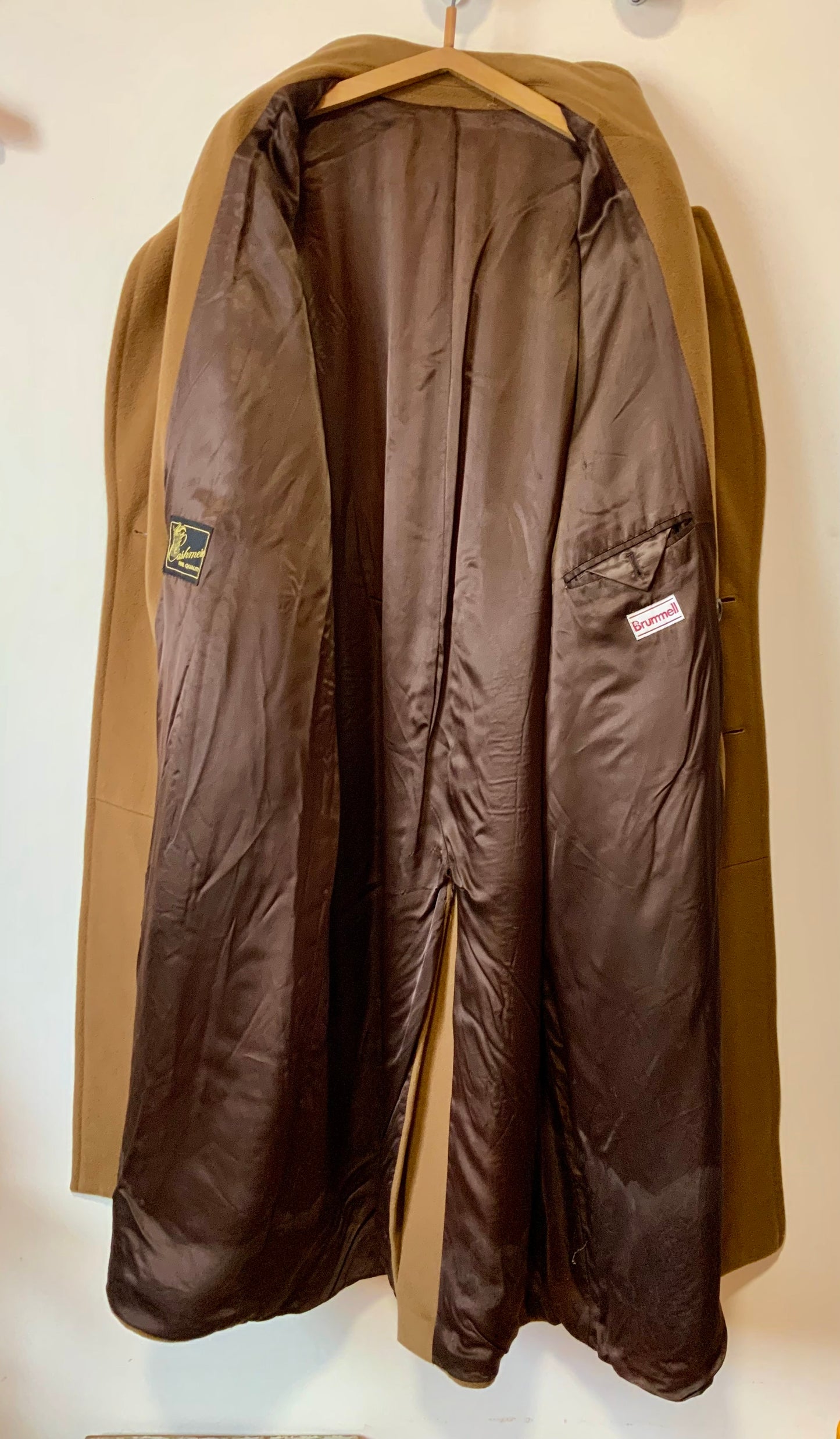 Grand manteau Vintage laine et cachemire