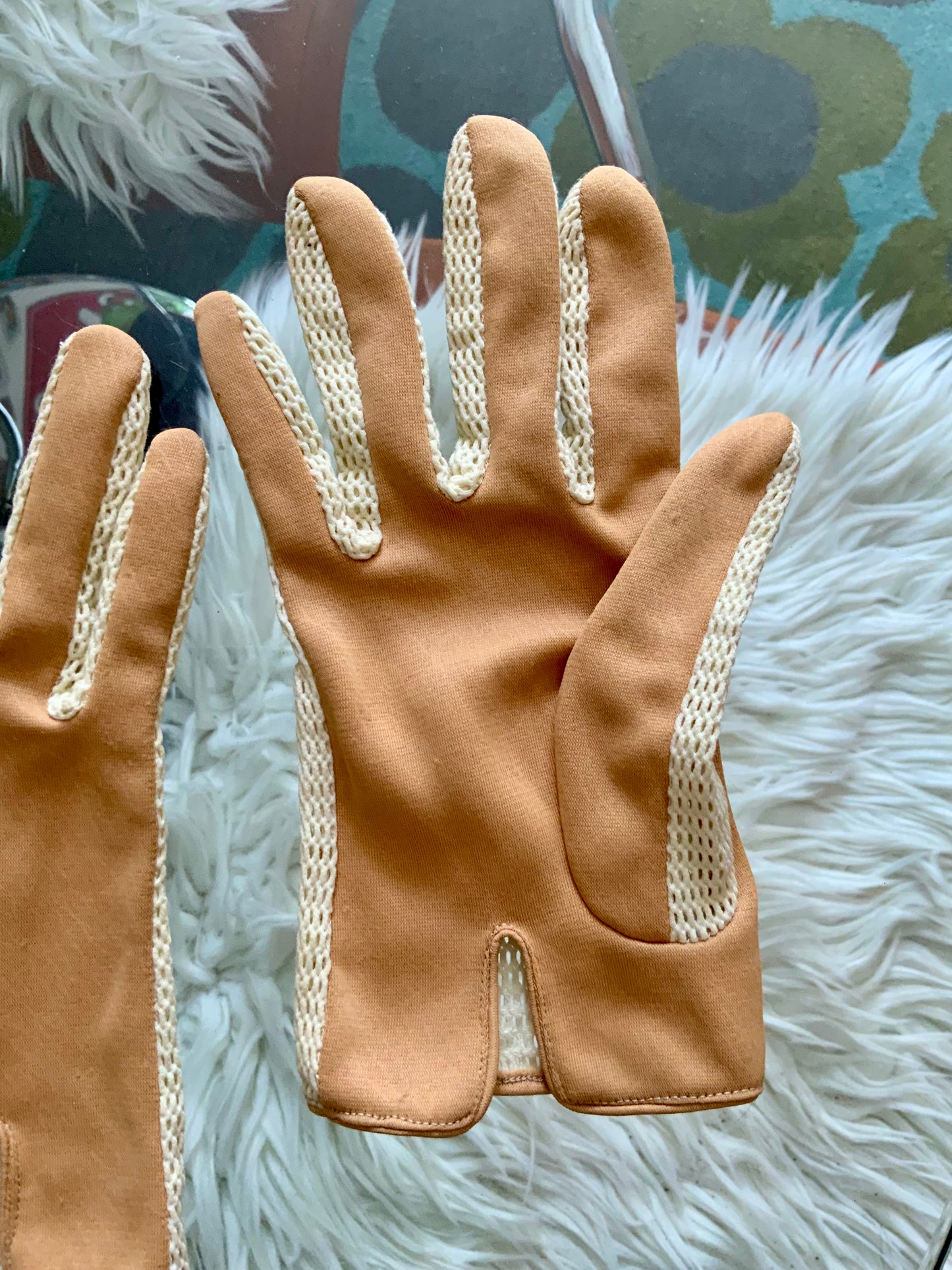 Gants résille Vintage 1970