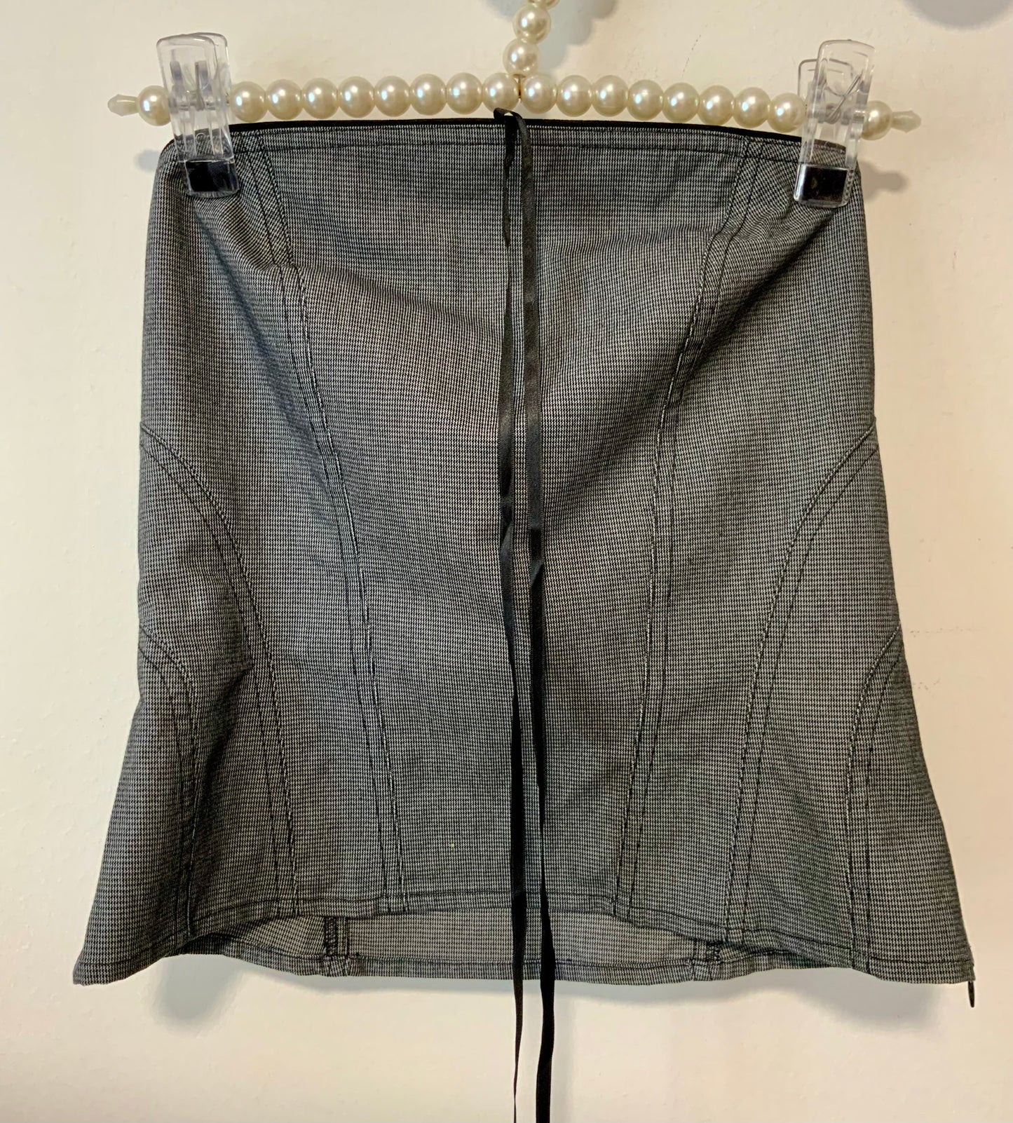 Bustier a carreaux Chattawak 1990 Vintage T38
