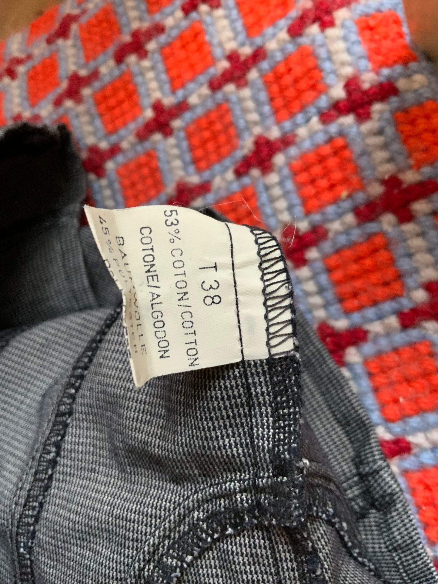 Bustier a carreaux Chattawak 1990 Vintage T38