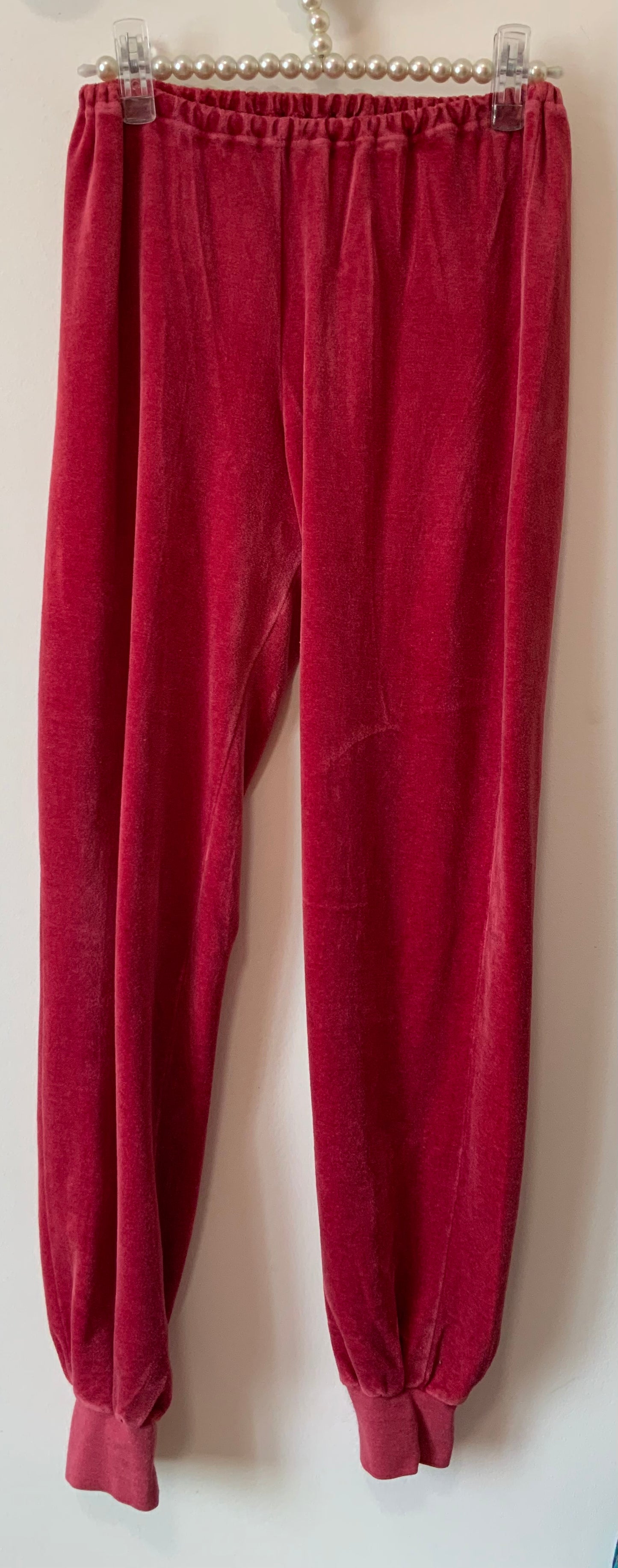 Pyjama 1980 Velours à rayures Vintage Original France