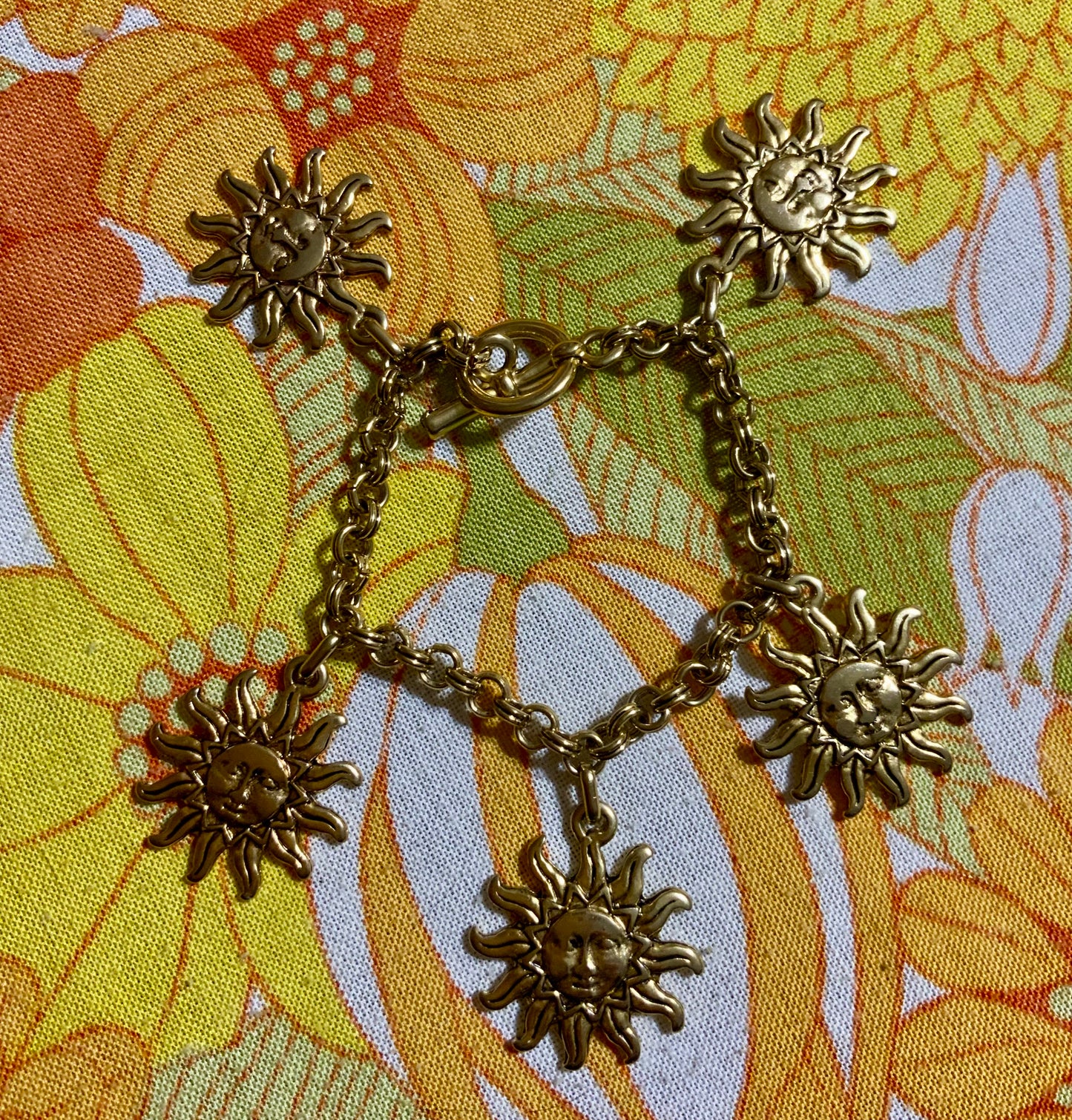Bracelet a pendeloques Soleils Pur Vintage 1990