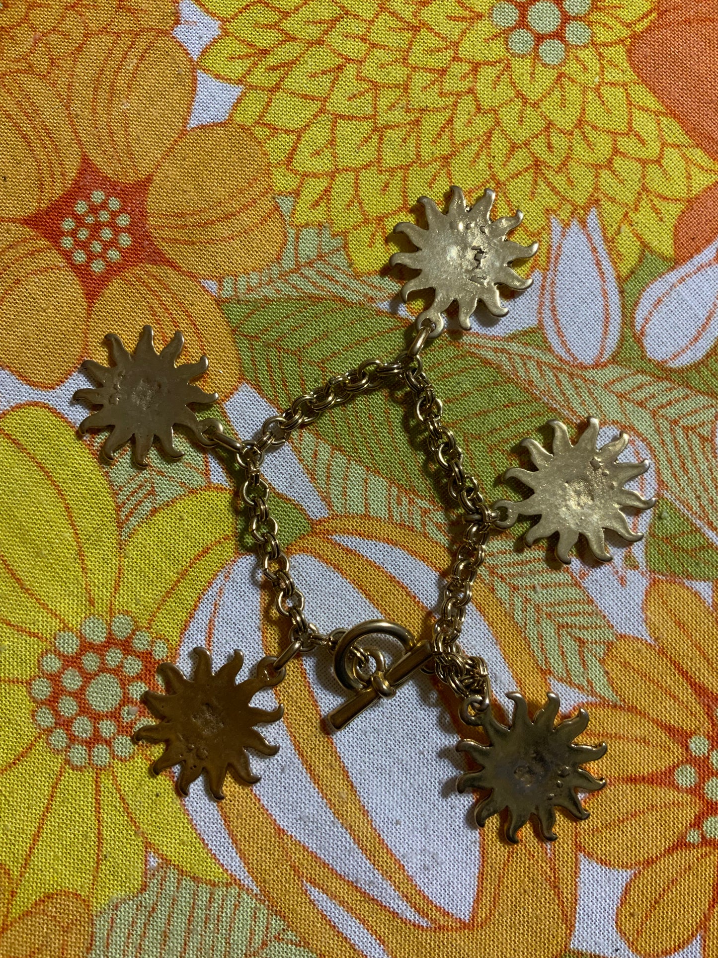 Bracelet a pendeloques Soleils Pur Vintage 1990