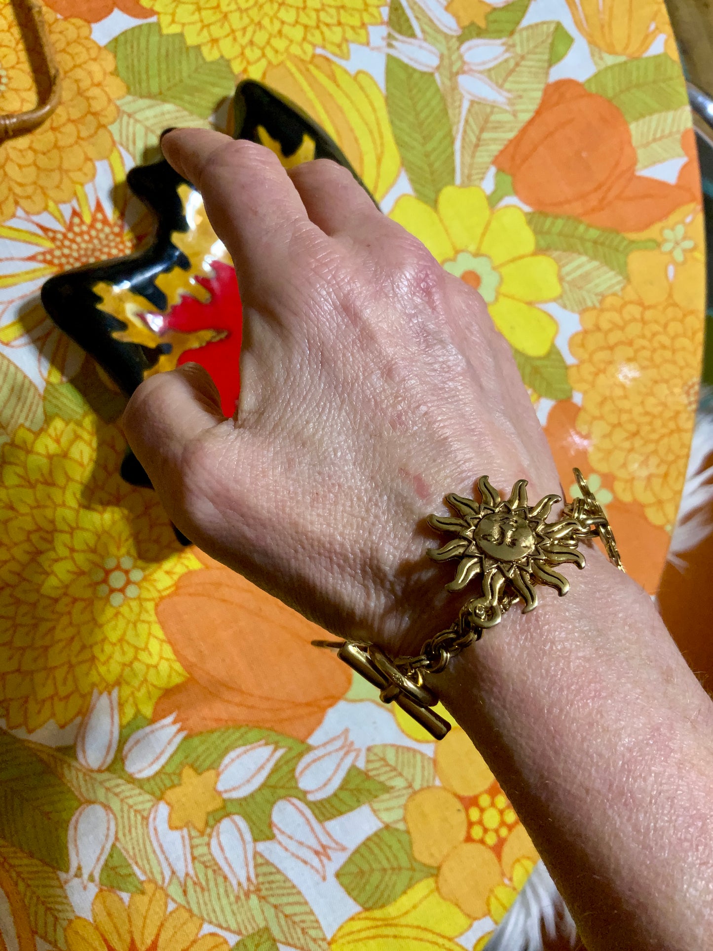 Bracelet a pendeloques Soleils Pur Vintage 1990