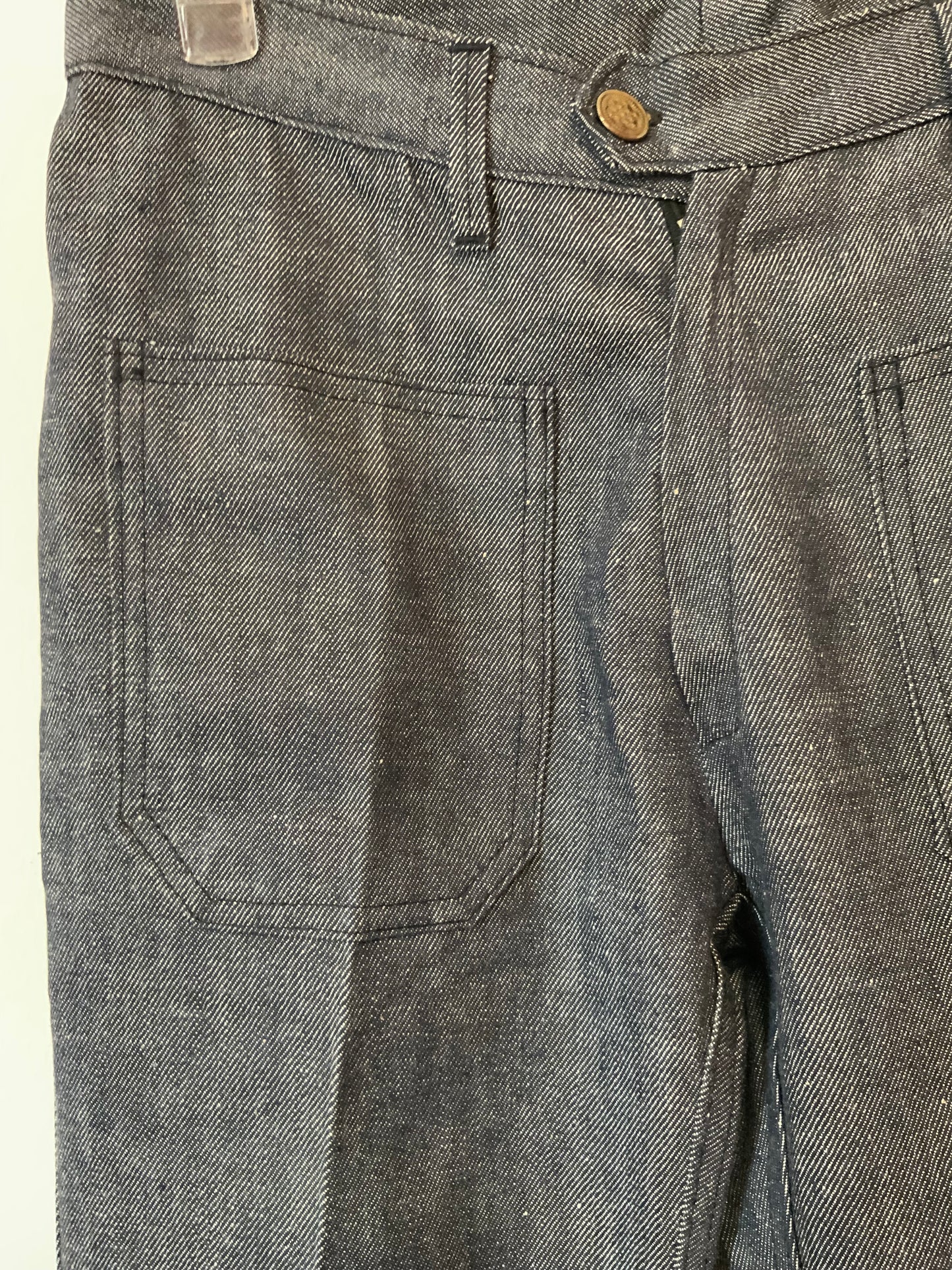 Pantalon Pattes d’éléphant 1970 Neuf Deadstock Denim Flare