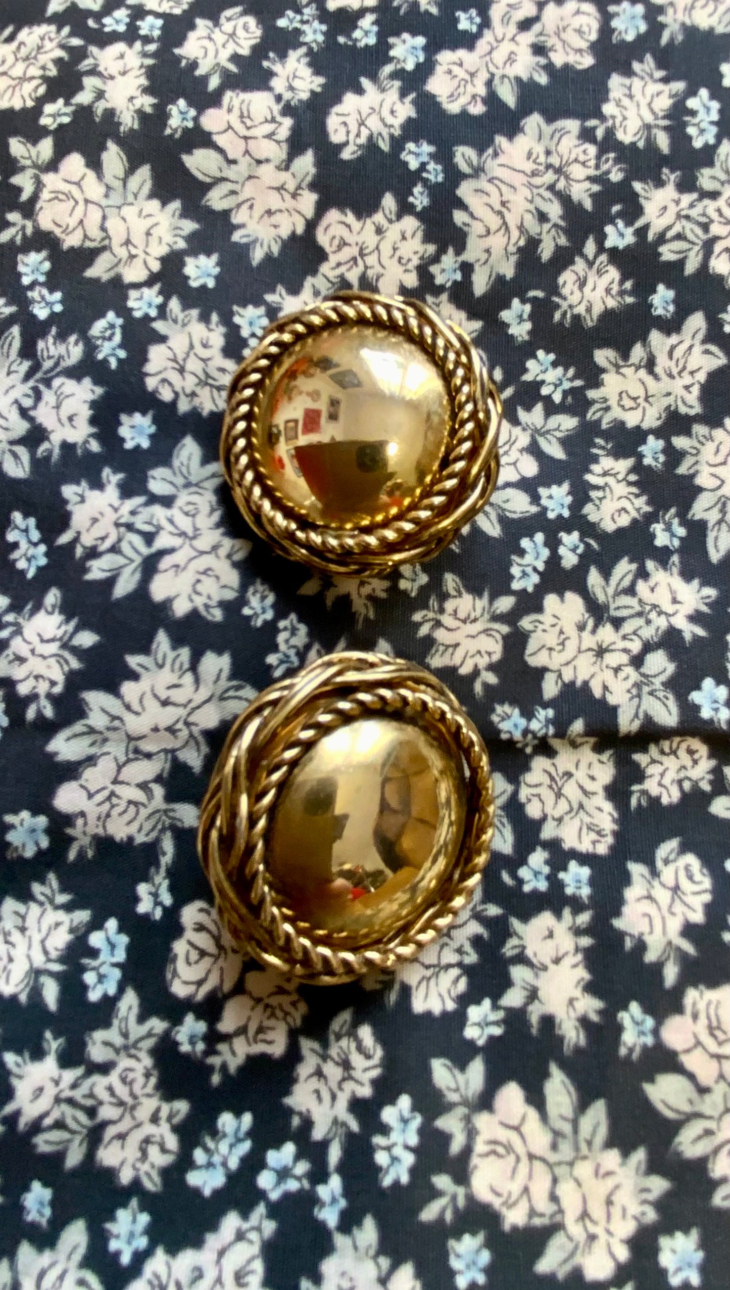 Boucles d’oreilles Chic Métal Vintage 1980/90